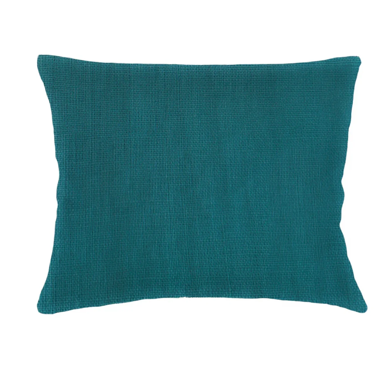 Anaya Home So Soft Linen Peacock Blue Dutch Euro Pillow 28x36 With Down Insert