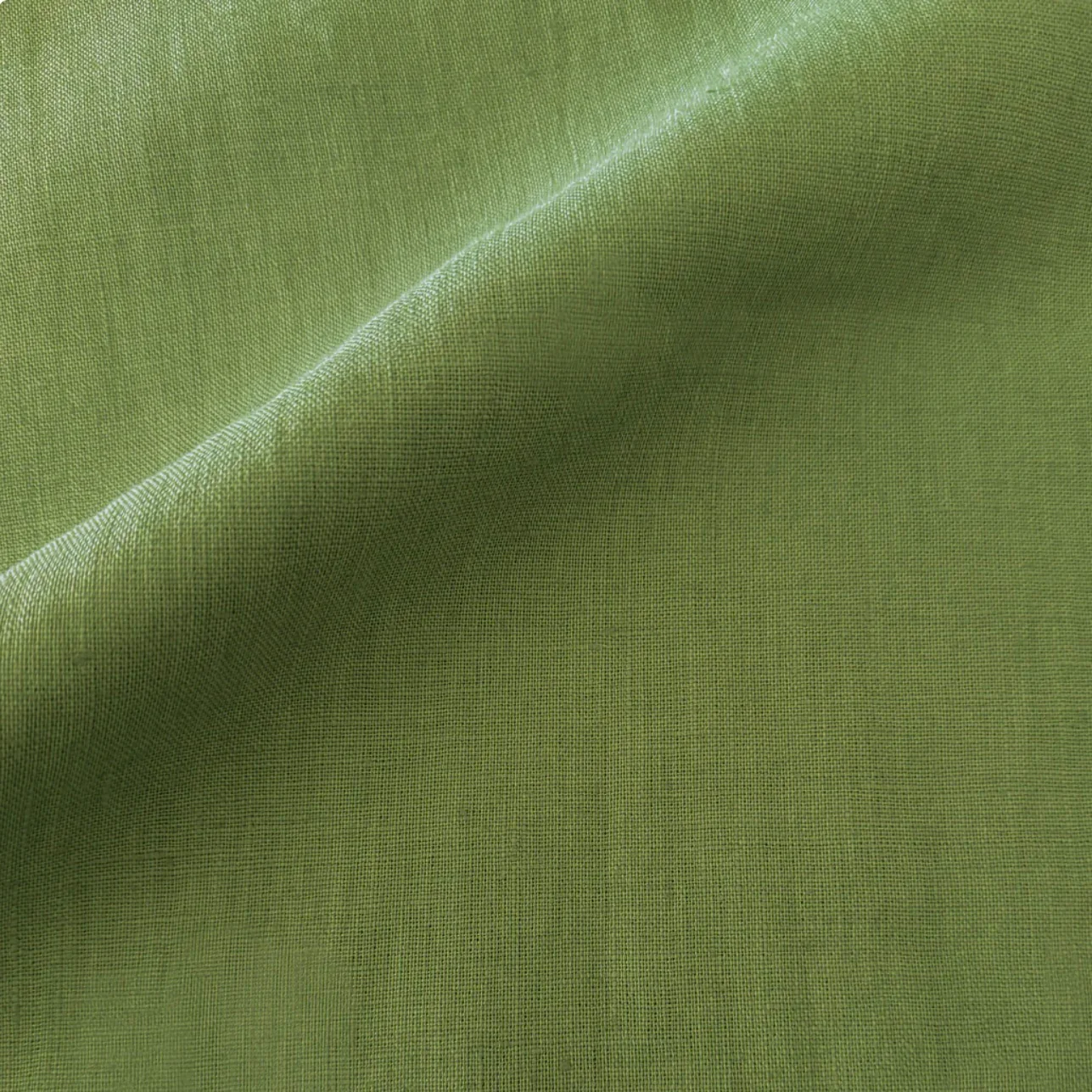 Anaya Home So Soft Linen Pure Green Lumbar Pillow 14x40 With Down Insert - Image 2