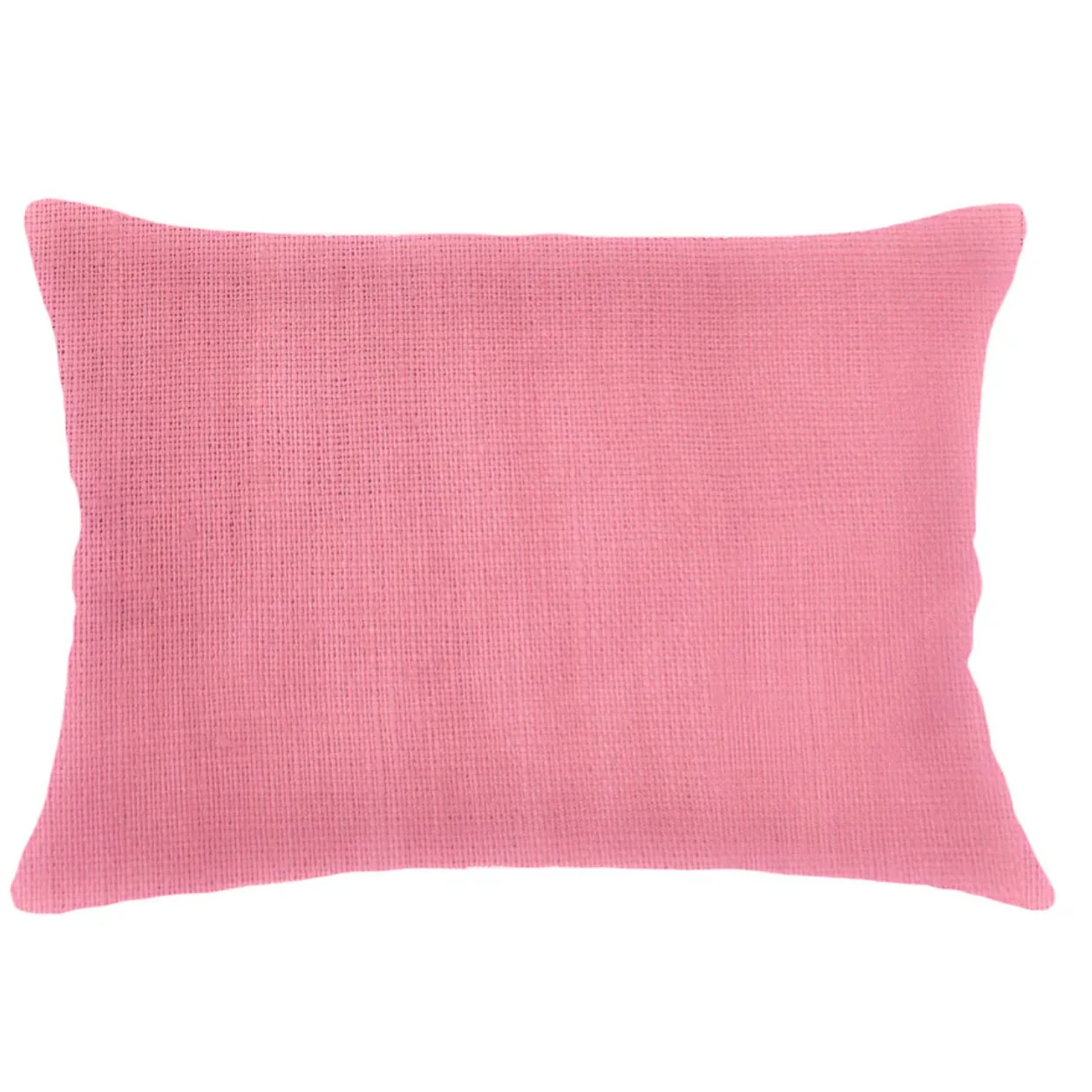 Anaya Home So Soft Linen Rogue Pink Lumbar Pillow 14x20 With Down Insert