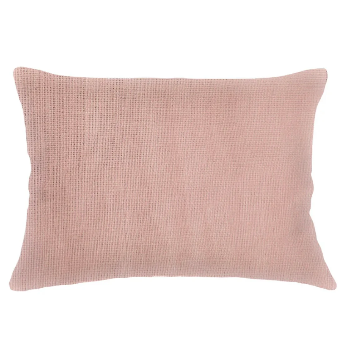 Anaya Home So Soft Linen Rose Pink Lumbar Pillow 14x20 With Down Insert