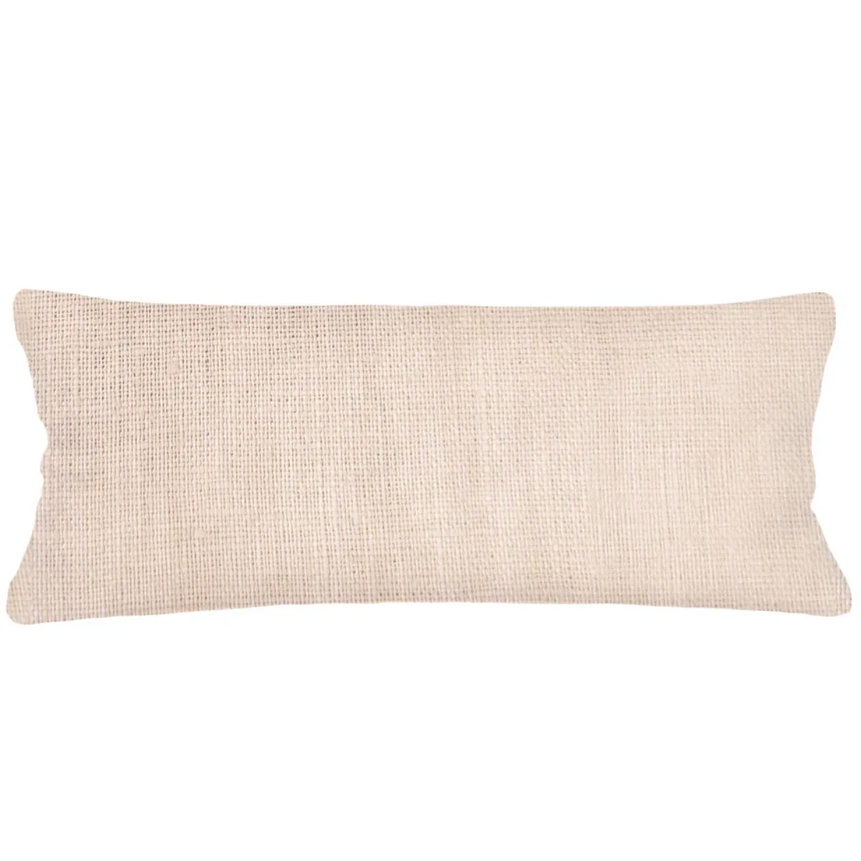 Anaya Home So Soft Linen Sandy Beige Lumbar Pillow 14x40 With Down Insert