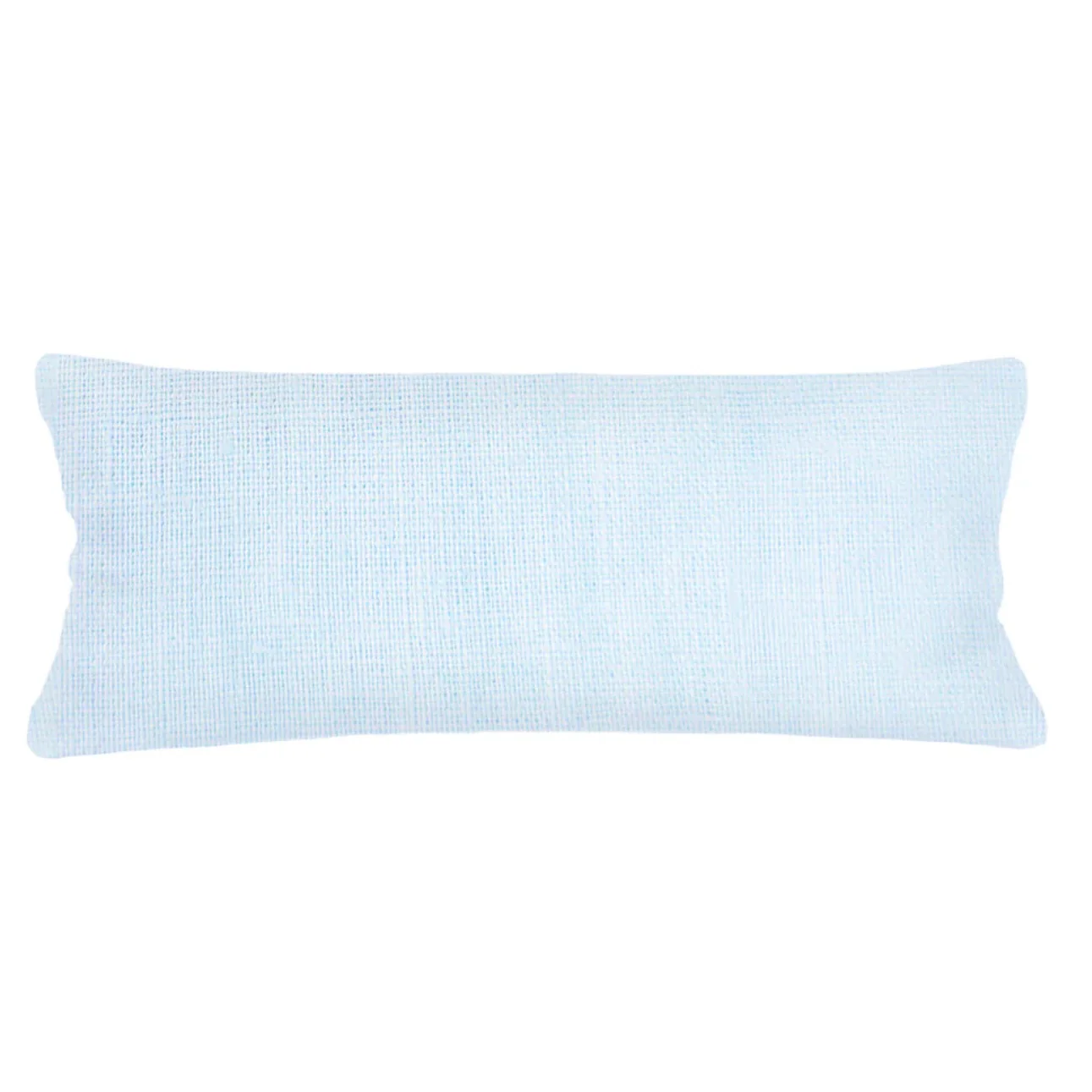 Anaya Home So Soft Linen Sky Blue Lumbar Pillow 14x40 With Down Insert
