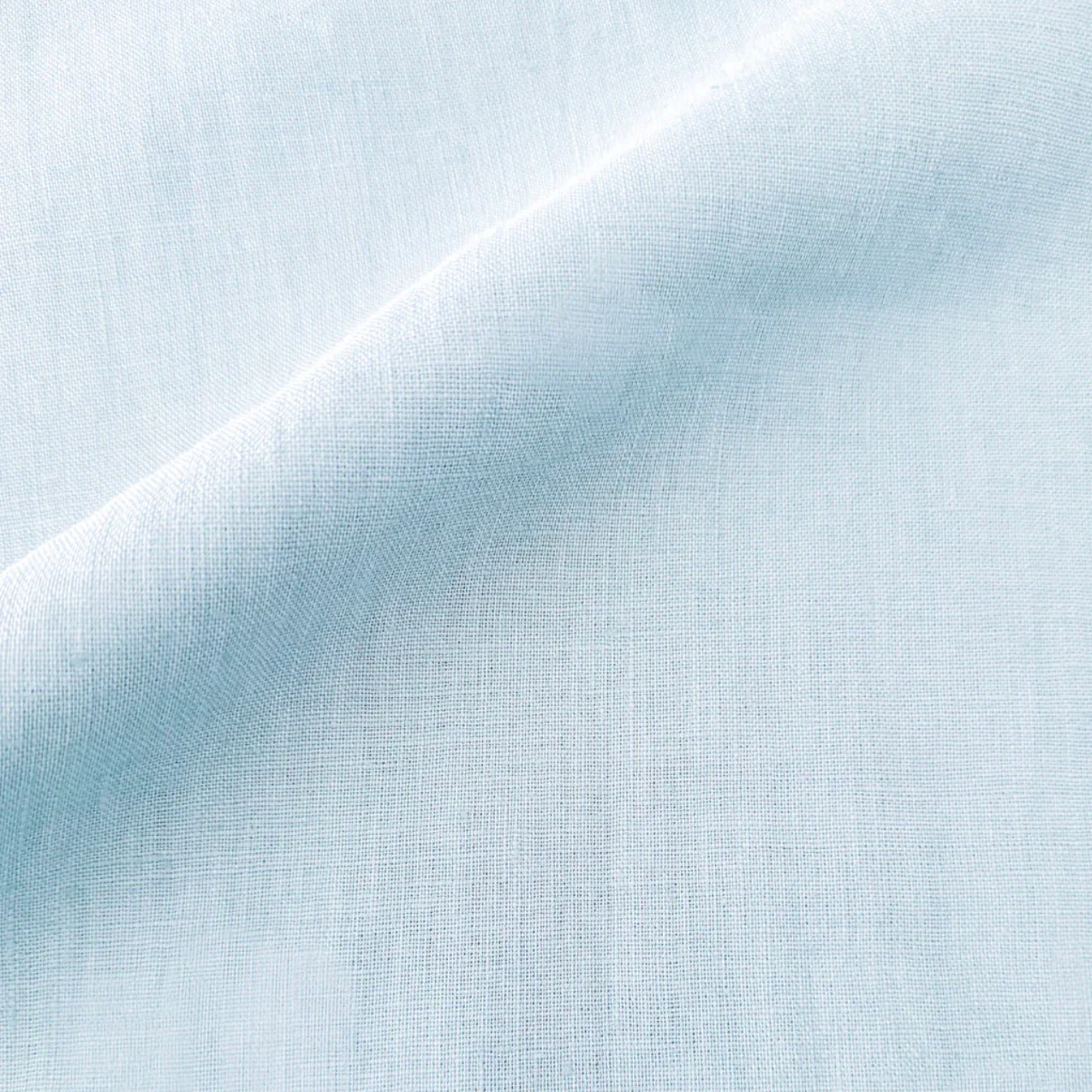 Anaya Home So Soft Linen Sky Blue Pillow 20x20 With Down Insert - Image 2