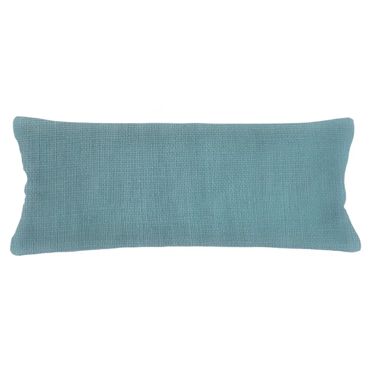 Anaya Home So Soft Linen Turquoise Lumbar Pillow 14x40 With Down Insert
