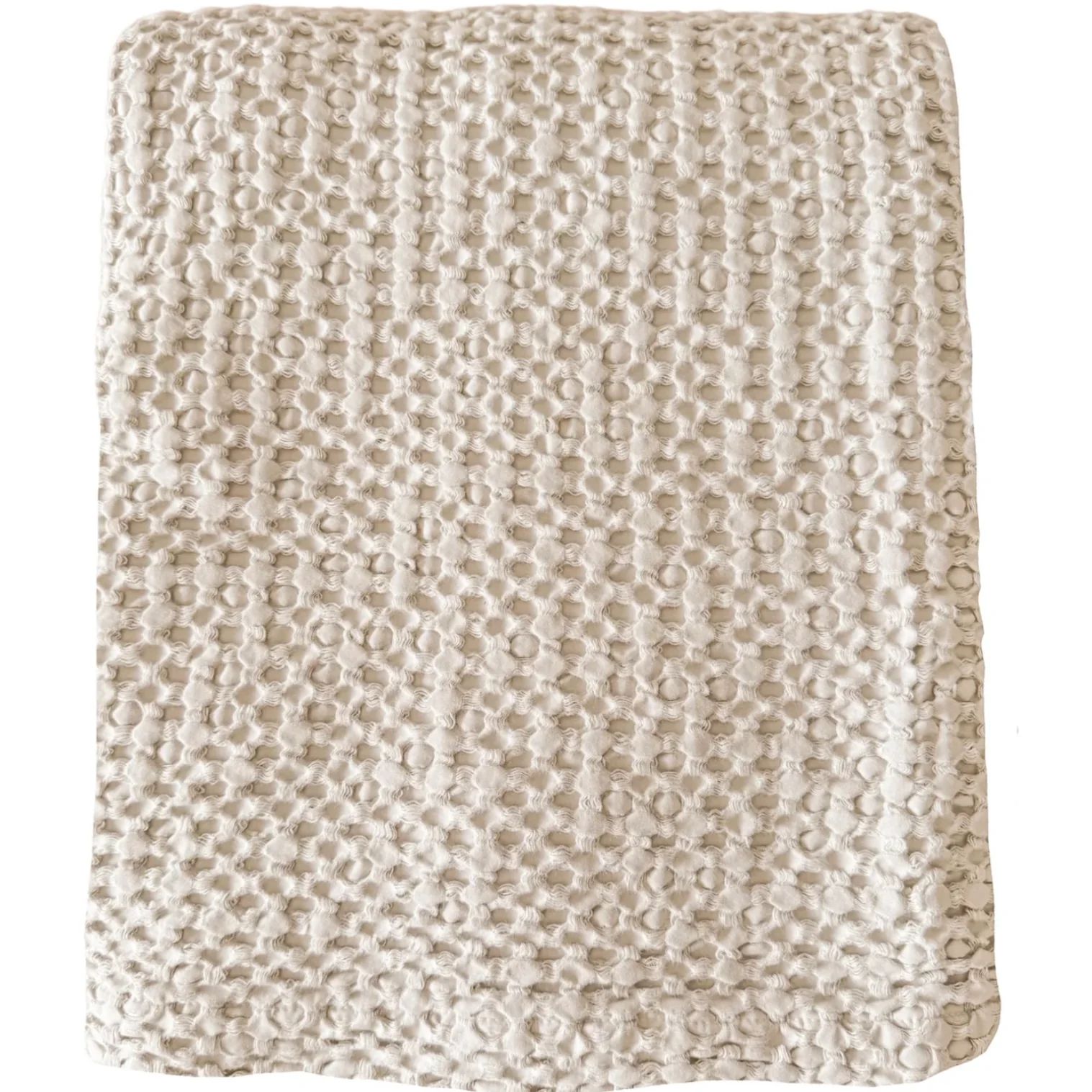 Anaya Home Stonewashed Cotton Queen Bed Blanket ~ Almond Beige ~ DREAMY BEDDING SALE ~ Limited Quantity - Image 2