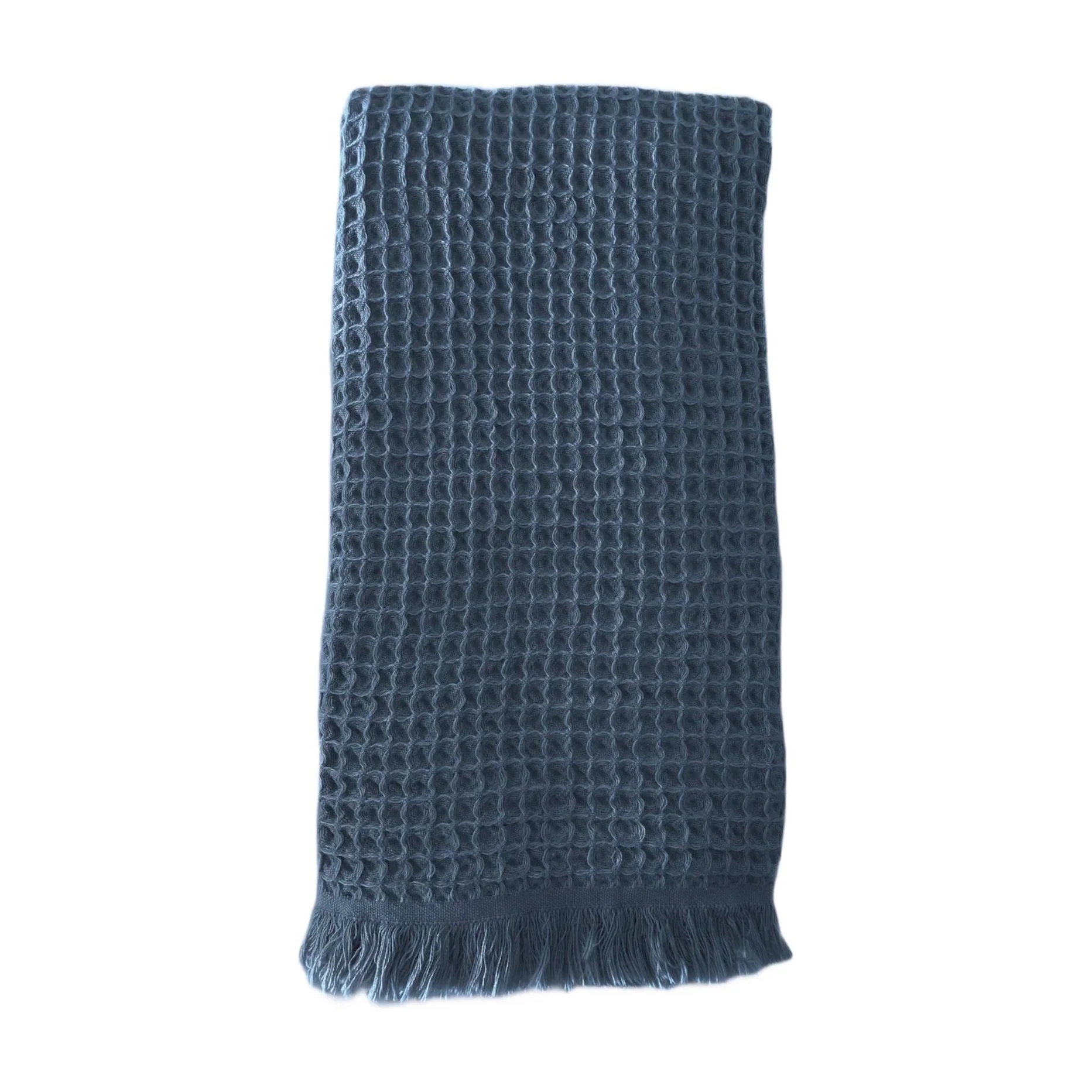 Anaya Home Turkish Cotton Waffle Weave Bath Towels - Image 6
