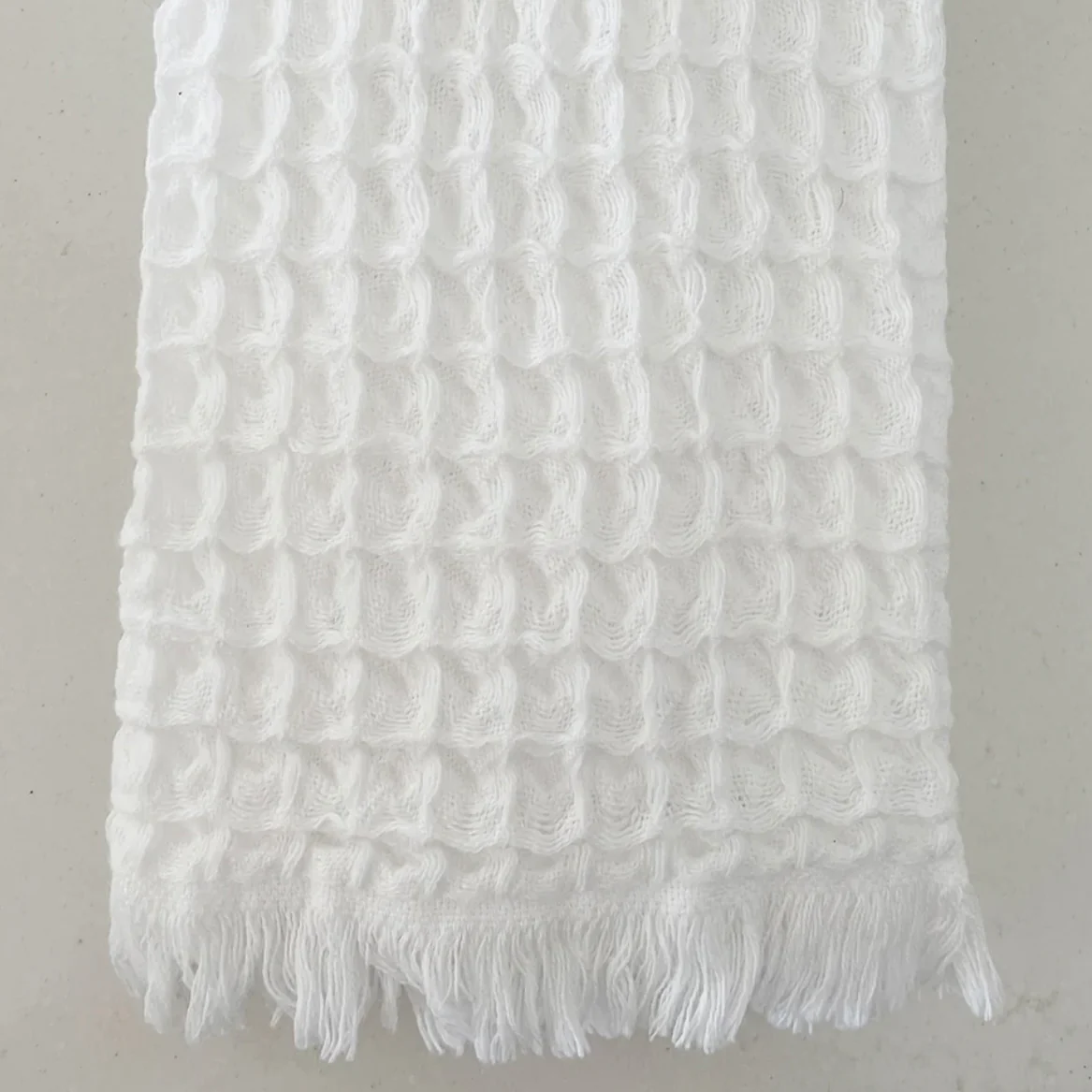 Anaya Home Turkish Cotton Waffle Weave Hand Towels Set of 2 - Image 3