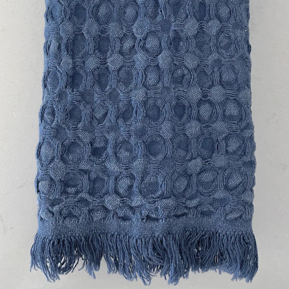 Anaya Home Turkish Cotton Waffle Weave Hand Towels Set of 2 - Image 7