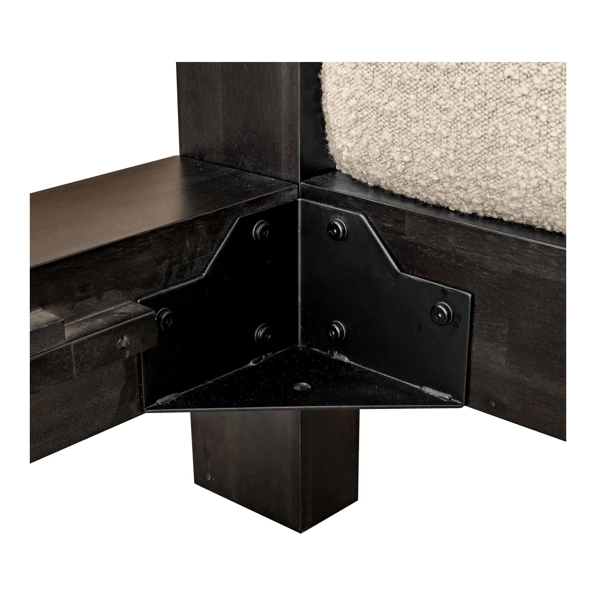 Moe's Home Collection Ashcroft Channeled Upholstered Queen Size Bed - Image 8