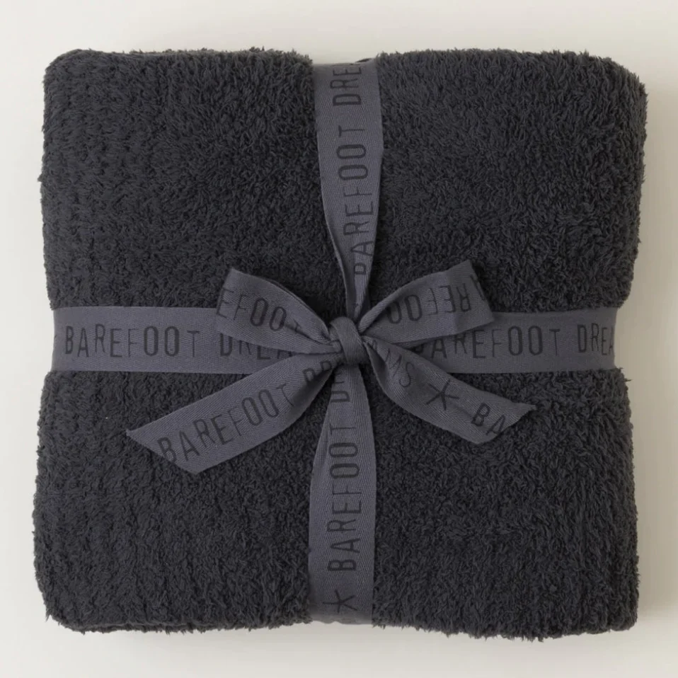 Barefoot Dreams CozyChic Carbon Throw Blanket