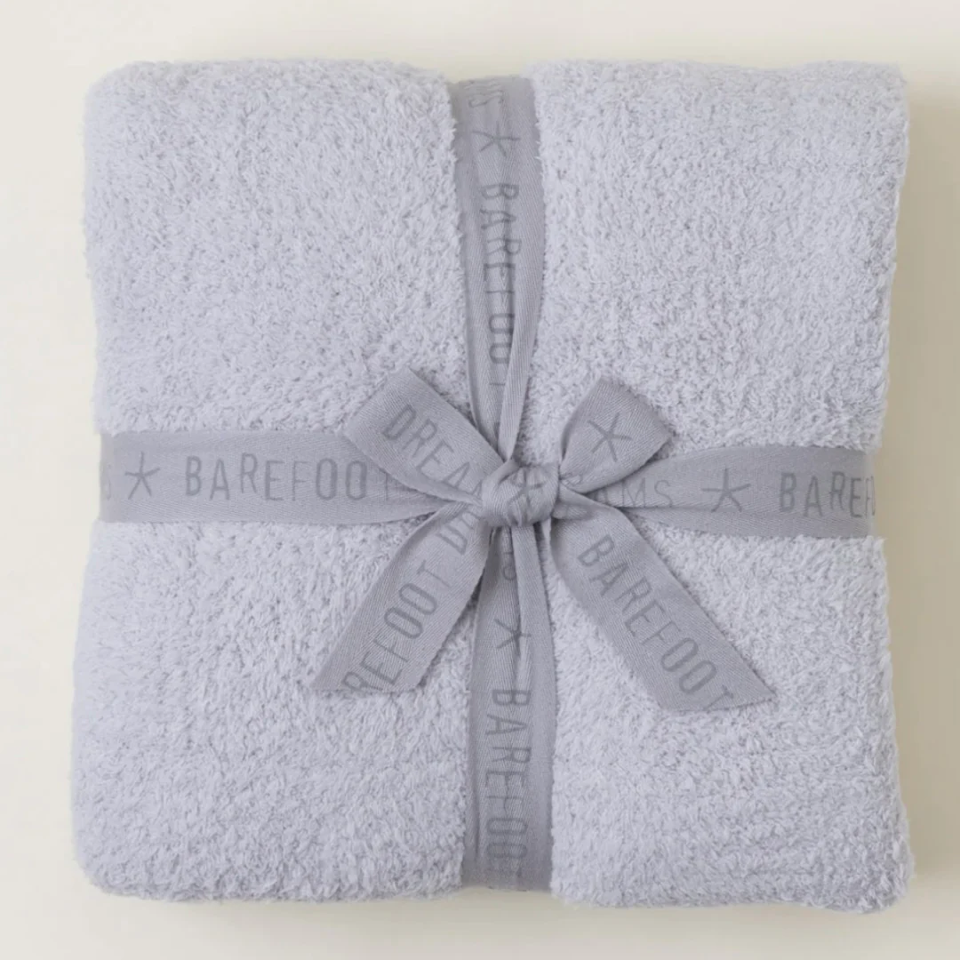 Barefoot Dreams CozyChic Oyster Throw Blanket