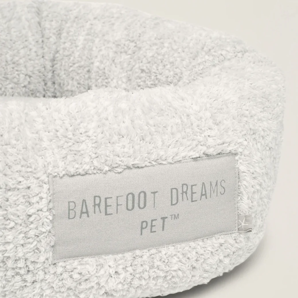 Barefoot Dreams CozyChic Pearl and Silver Round Pet Bed ~ Available in 3 Sizes - Image 4