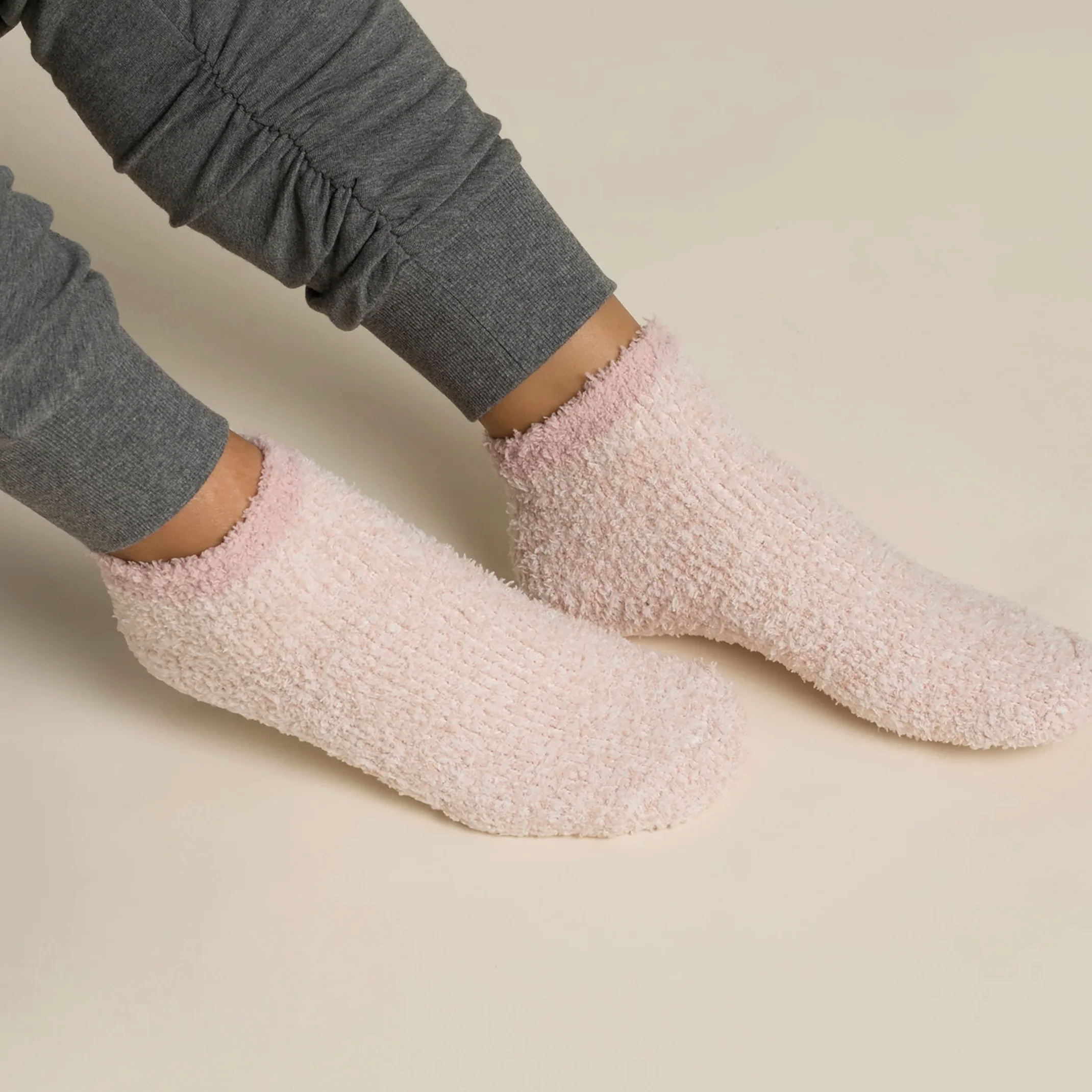 Barefoot Dreams CozyChic 2 Pair Tennis Sock Set ~ Dusty Rose - Image 2
