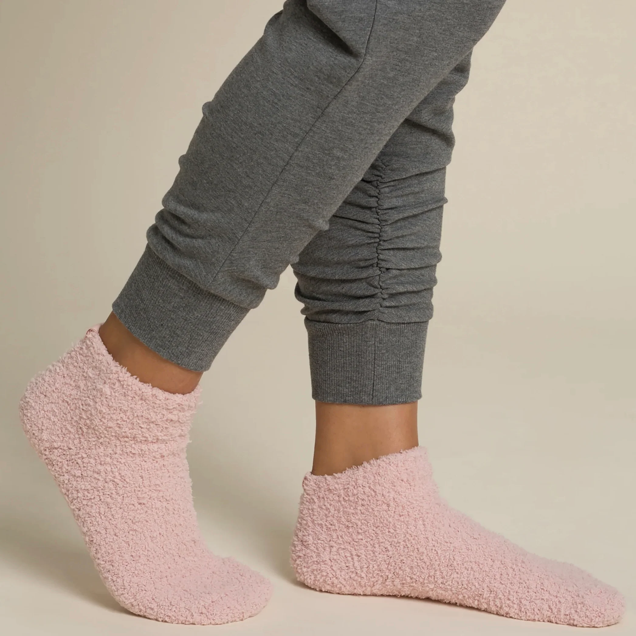 Barefoot Dreams CozyChic 2 Pair Tennis Sock Set ~ Dusty Rose - Image 3