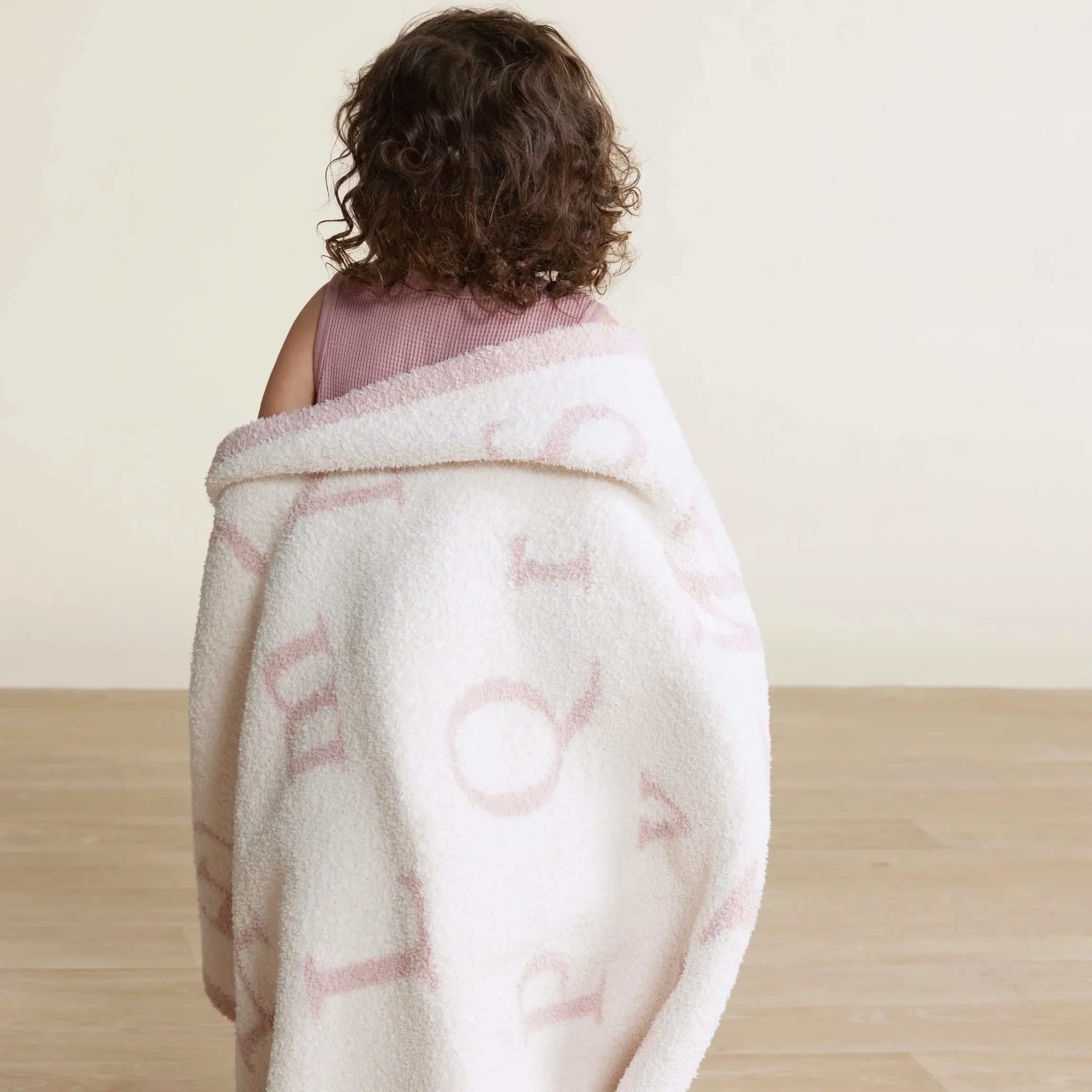 Barefoot Dreams CozyChic Rose and Cream ABC Baby Blanket - Image 3