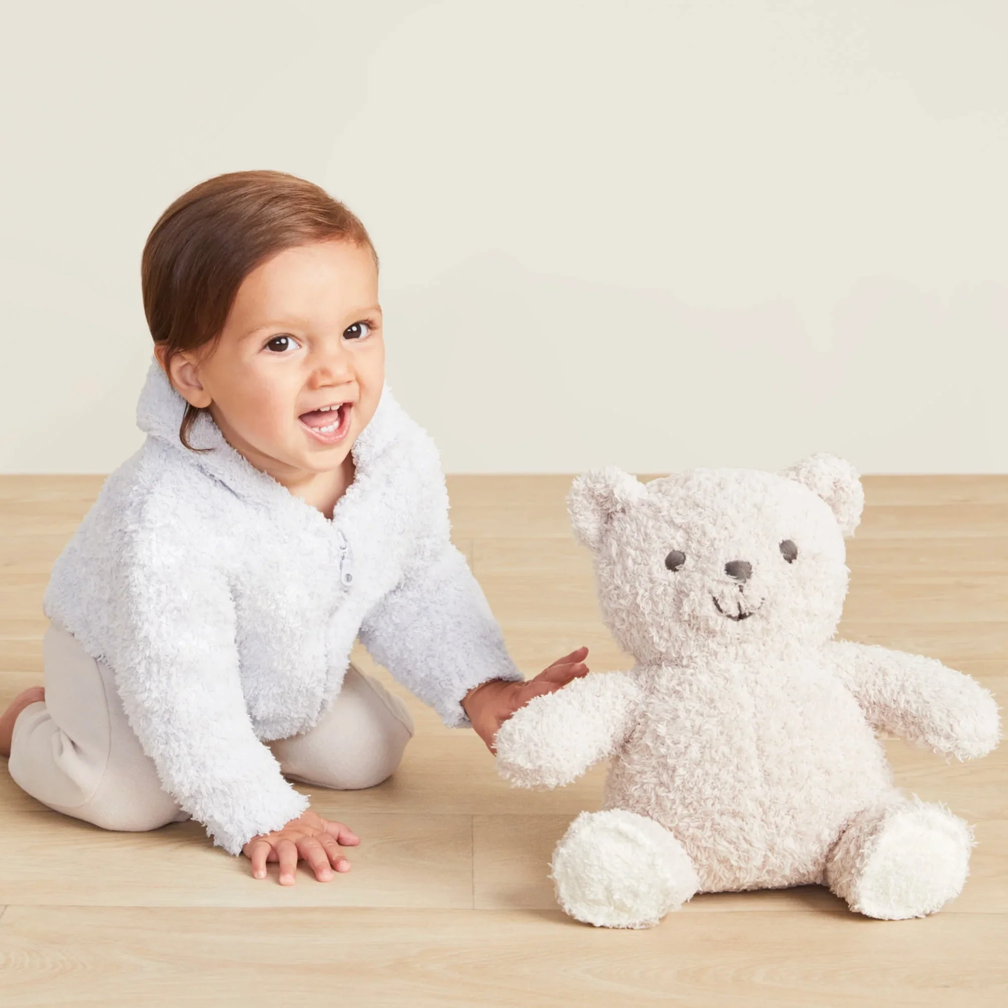 Barefoot Dreams CozyChic Bear Buddie Baby Plushie - Image 3