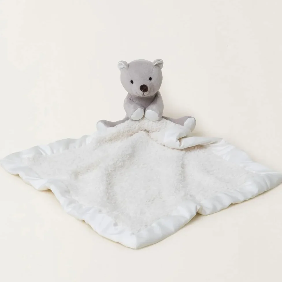 Barefoot Dreams CozyChic Bear Buddie Cream Baby Blanket - Image 2
