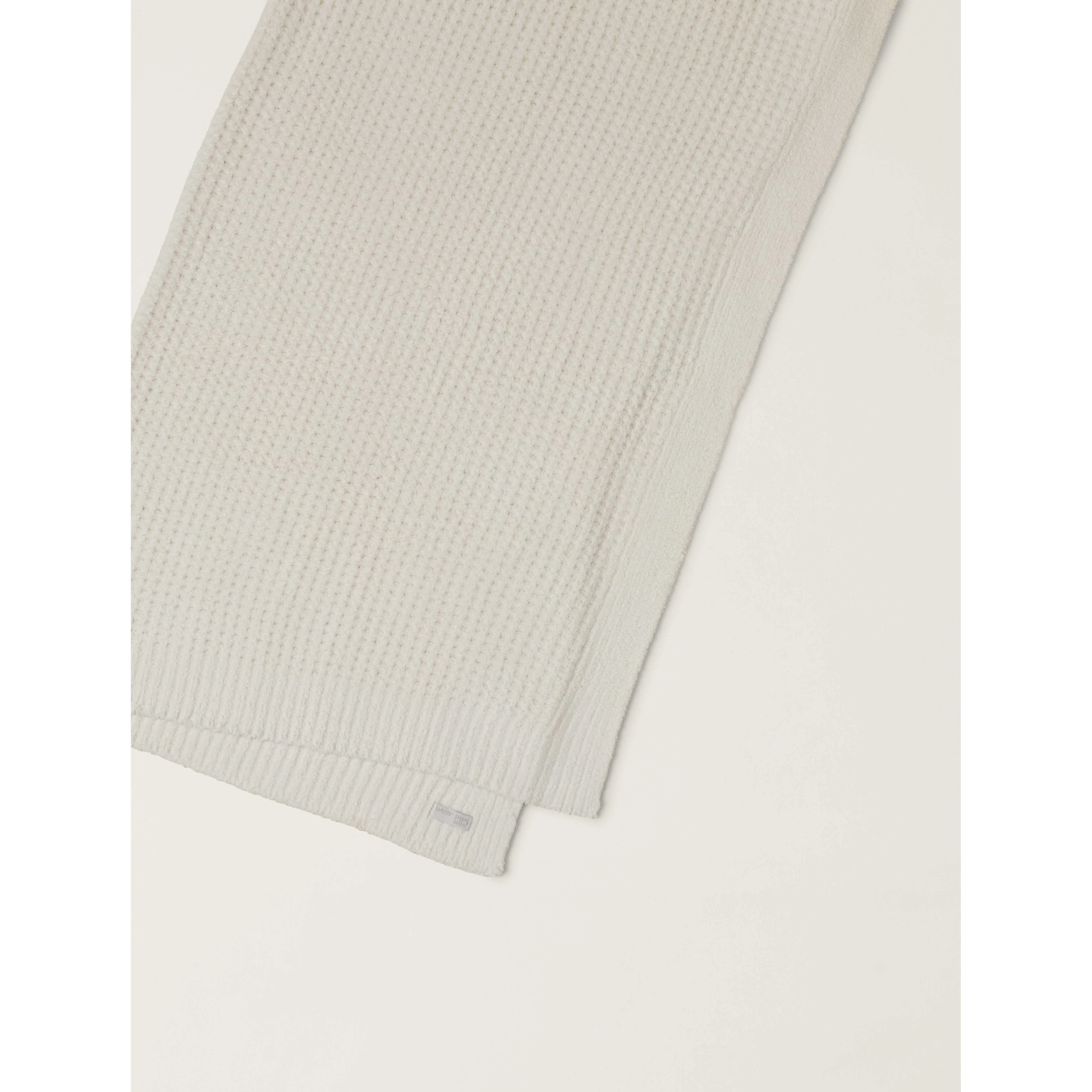 Barefoot Dreams CozyChic Cream Waffle Throw Blanket - Image 4