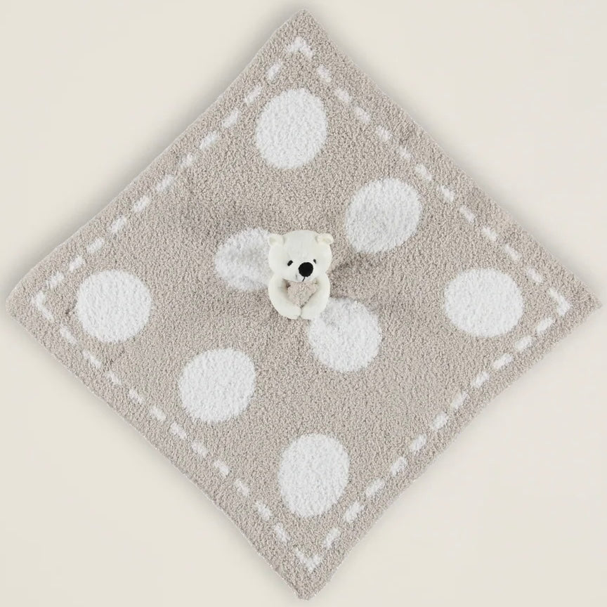 Barefoot Dreams CozyChic Dream Bear Buddie Baby Blanket ~ Stone Circles - Image 3