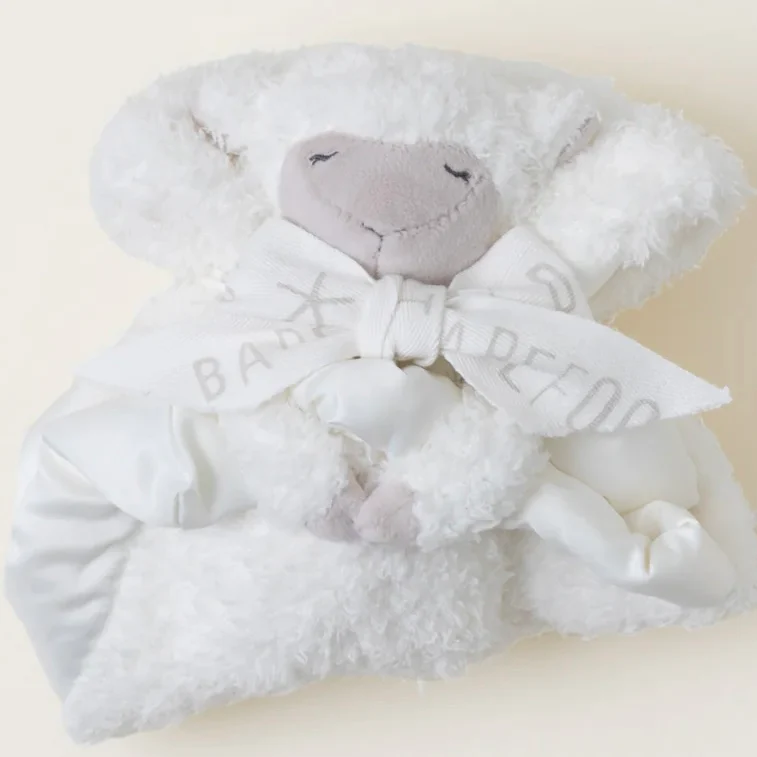 Barefoot Dreams CozyChic Dream Sheep Buddie Baby Lovey Blanket - Image 3