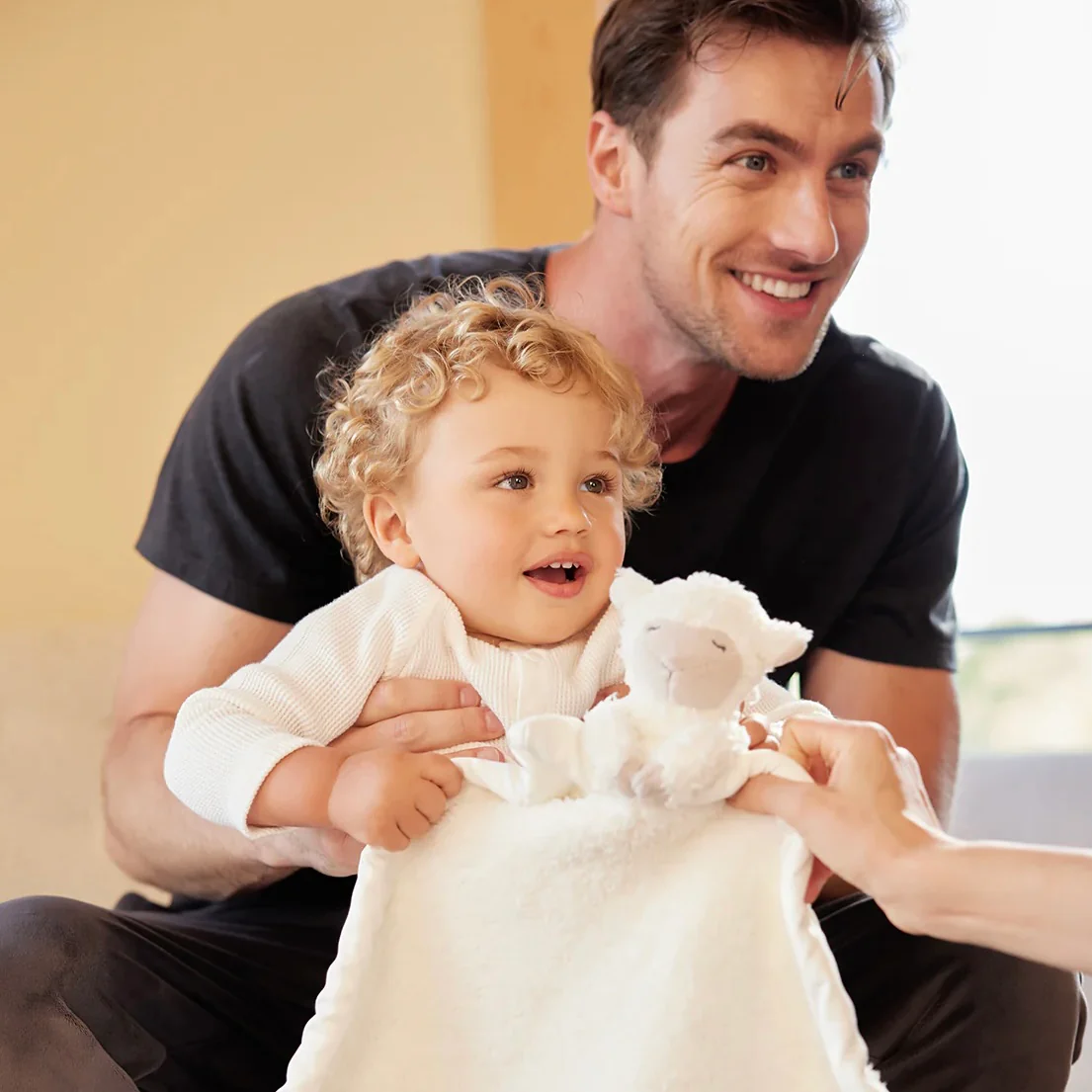 Barefoot Dreams CozyChic Dream Sheep Buddie Baby Lovey Blanket - Image 5