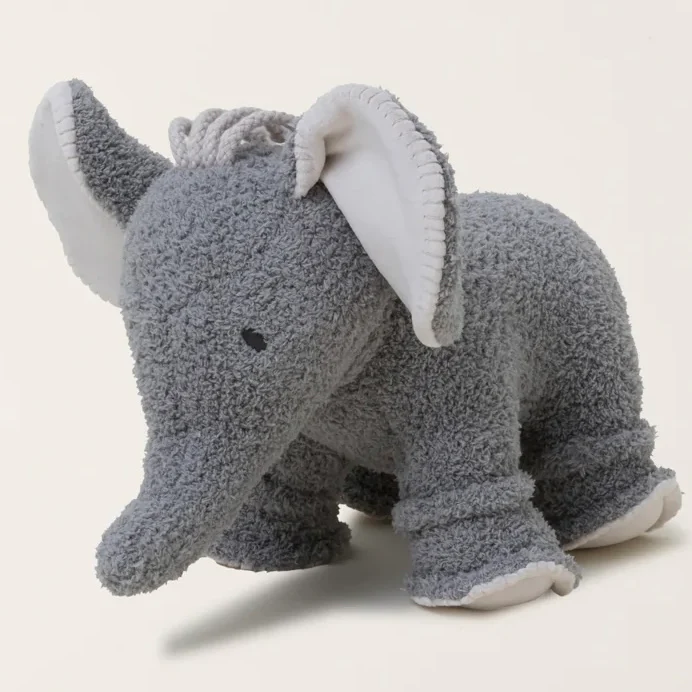 Barefoot Dreams CozyChic Elephant Buddie Baby Plushie - Image 3