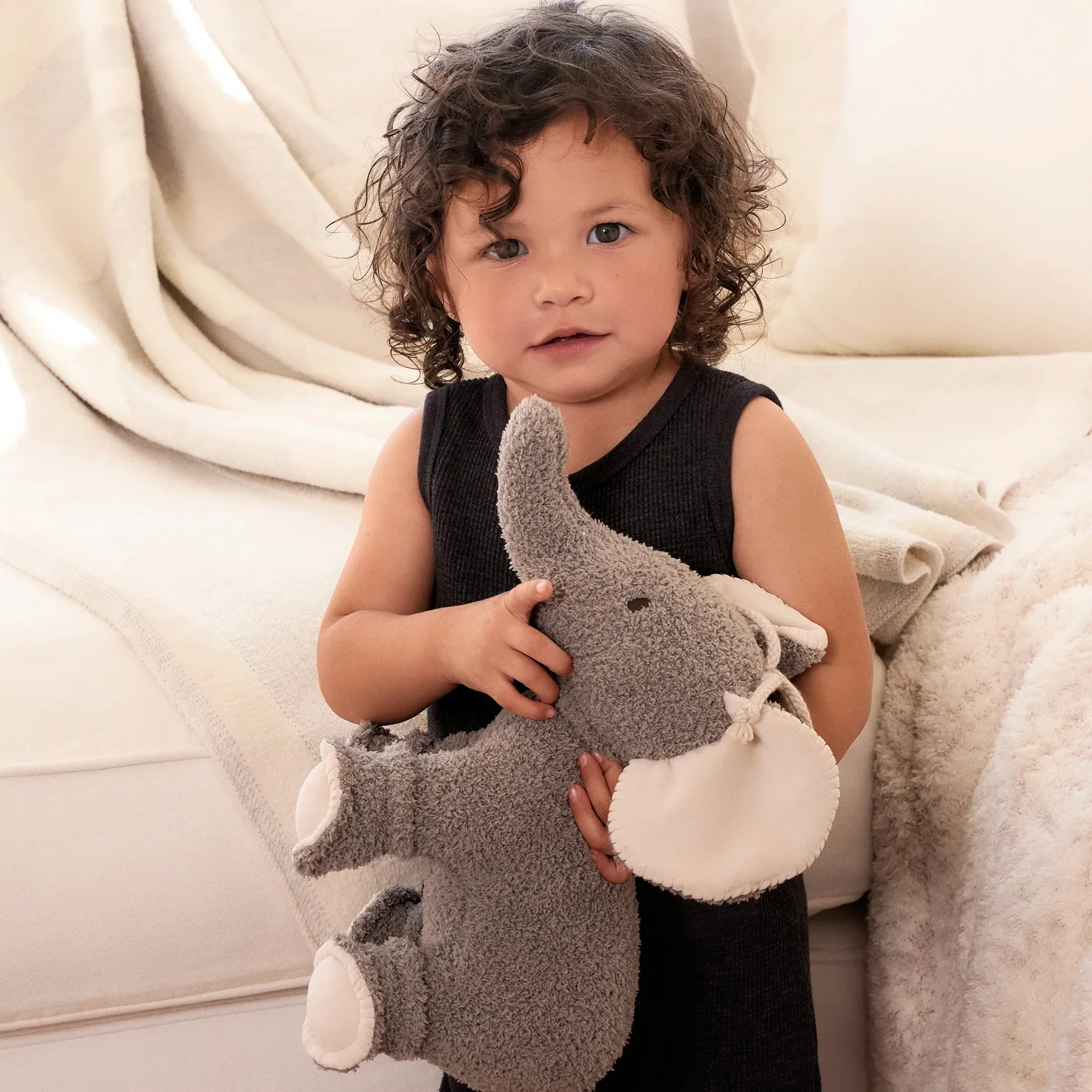Barefoot Dreams CozyChic Elephant Buddie Baby Plushie - Image 5