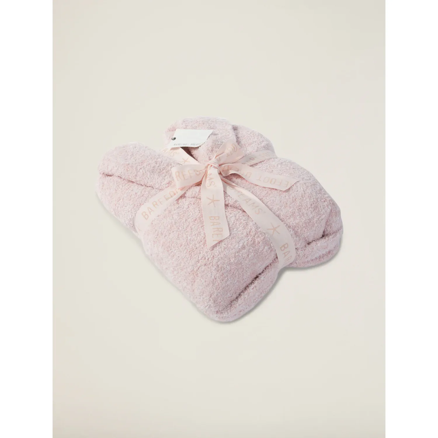 Barefoot Dreams CozyChic Heathered Dusty Rose and White Robe ~ Size Small / Medium ~ SOLD OUT - Image 6