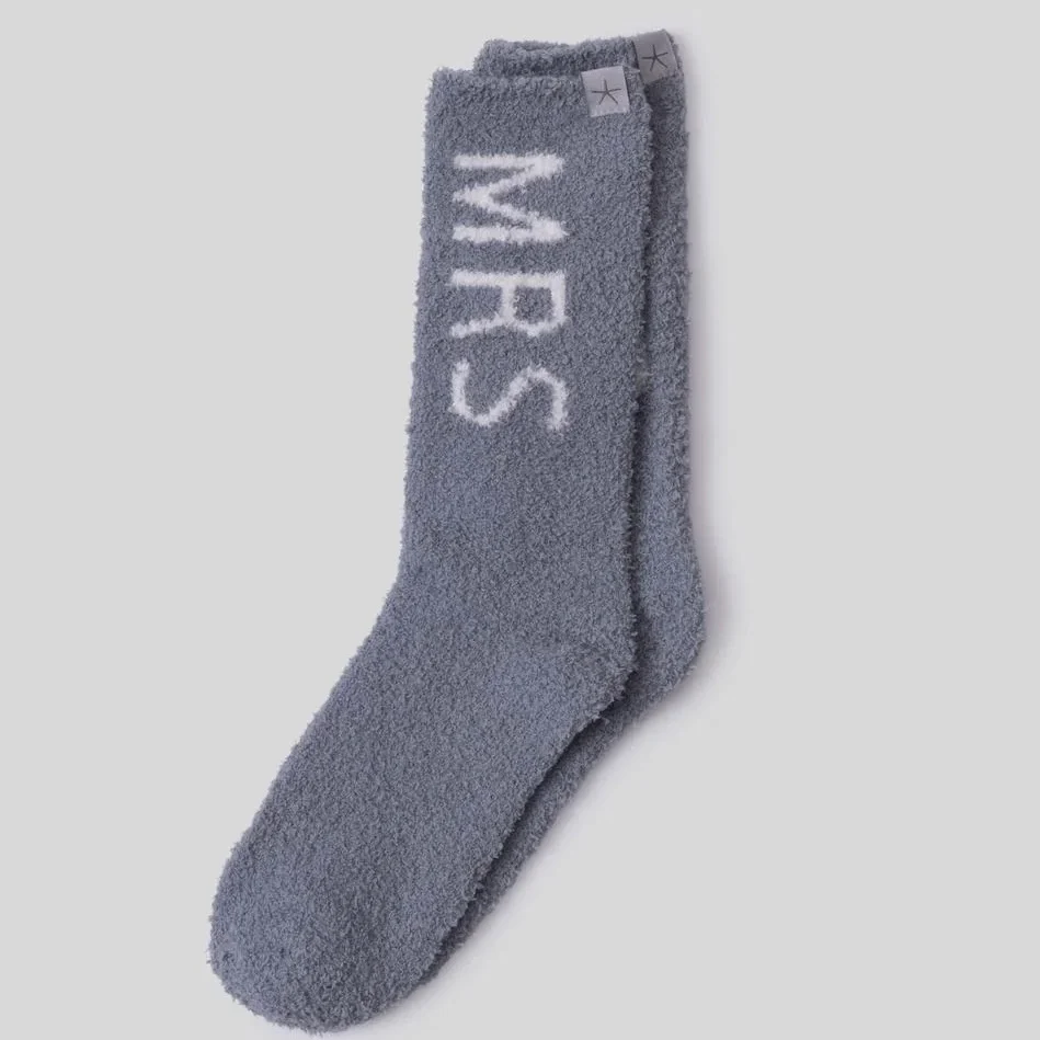 Barefoot Dreams CozyChic Mrs Socks ~ Moonbeam and Pearl - Image 3