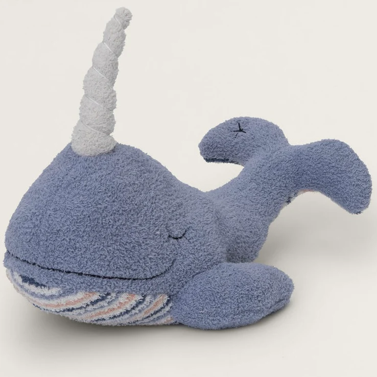 Barefoot Dreams CozyChic Narwhal Buddie ~ Baby Plushie
