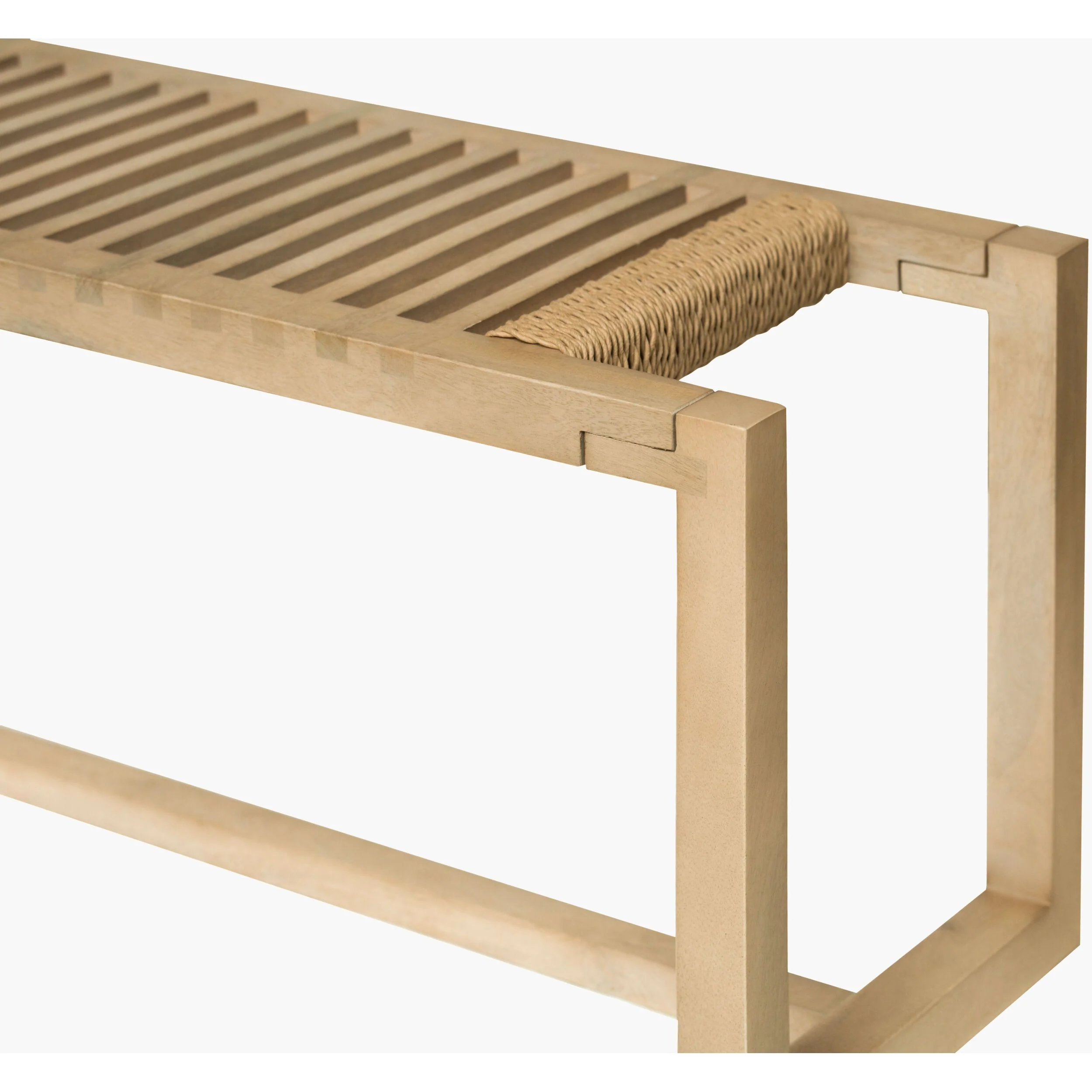 Becki Owens x LIVABLISS Aldeano Mango Wood Bench - Image 4