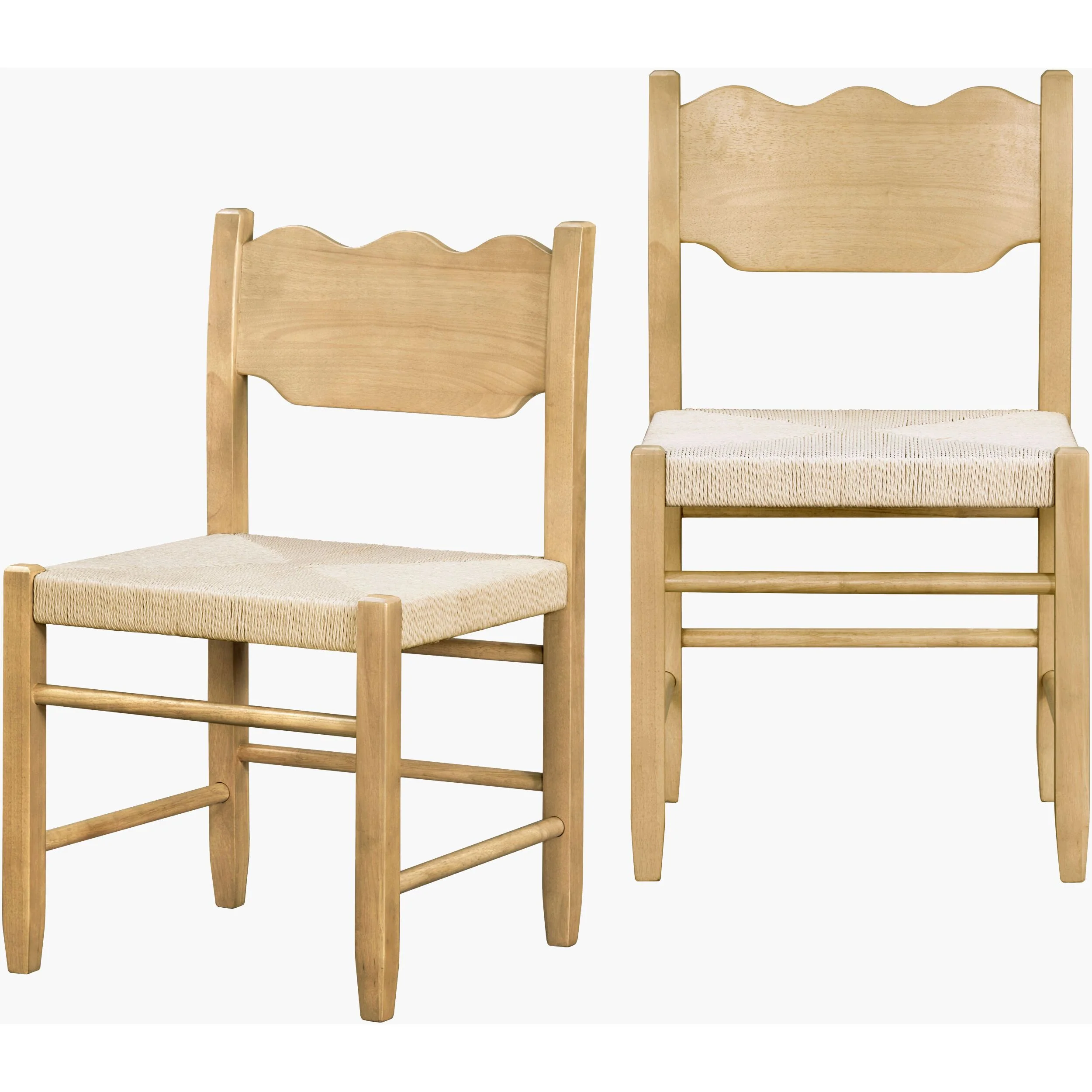Becki Owens x LIVABLISS Arista Wood Dining Chairs ~ Set of 2