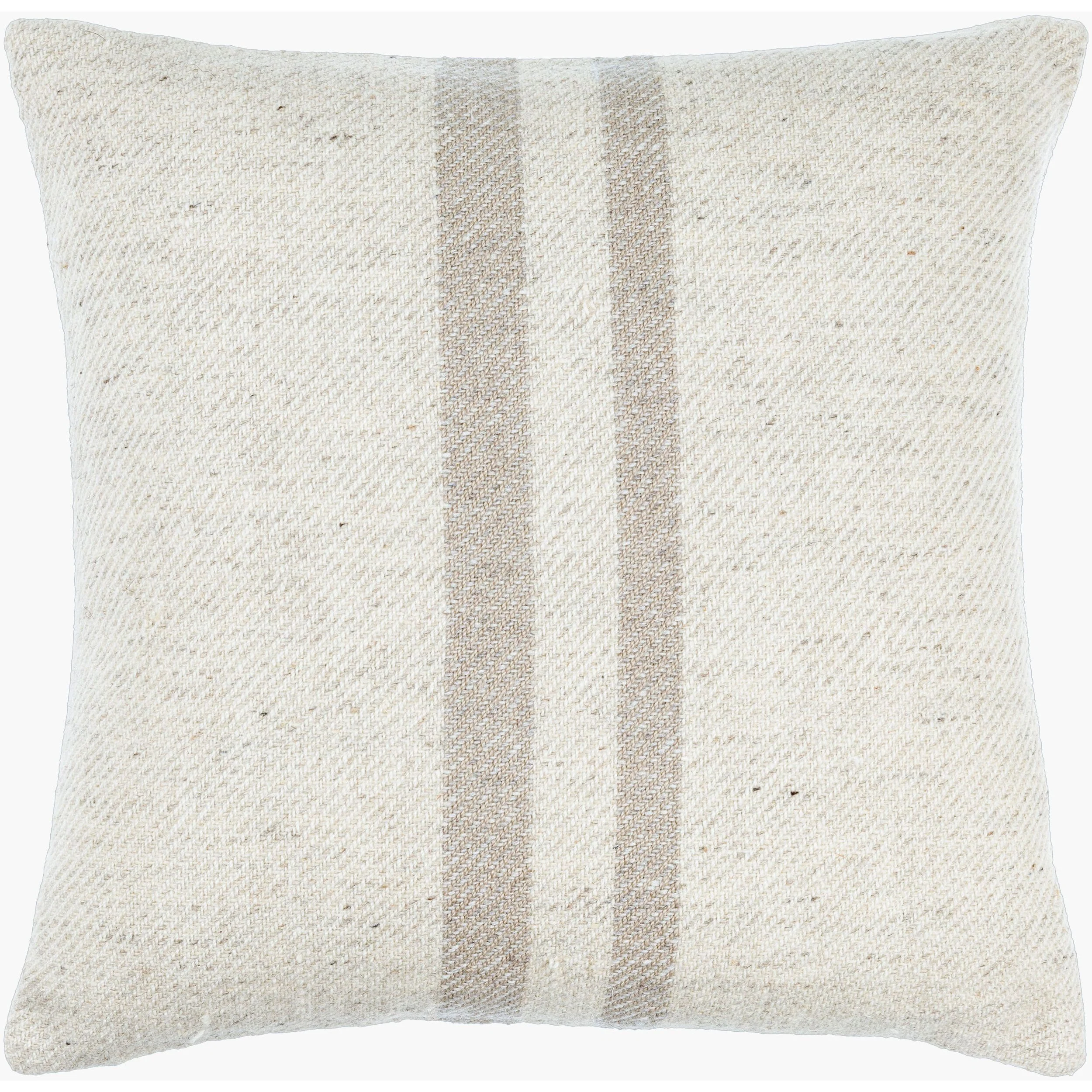 Becki Owens x LIVABLISS Brett Pillow in Cream with Tan Stripe - Image 5