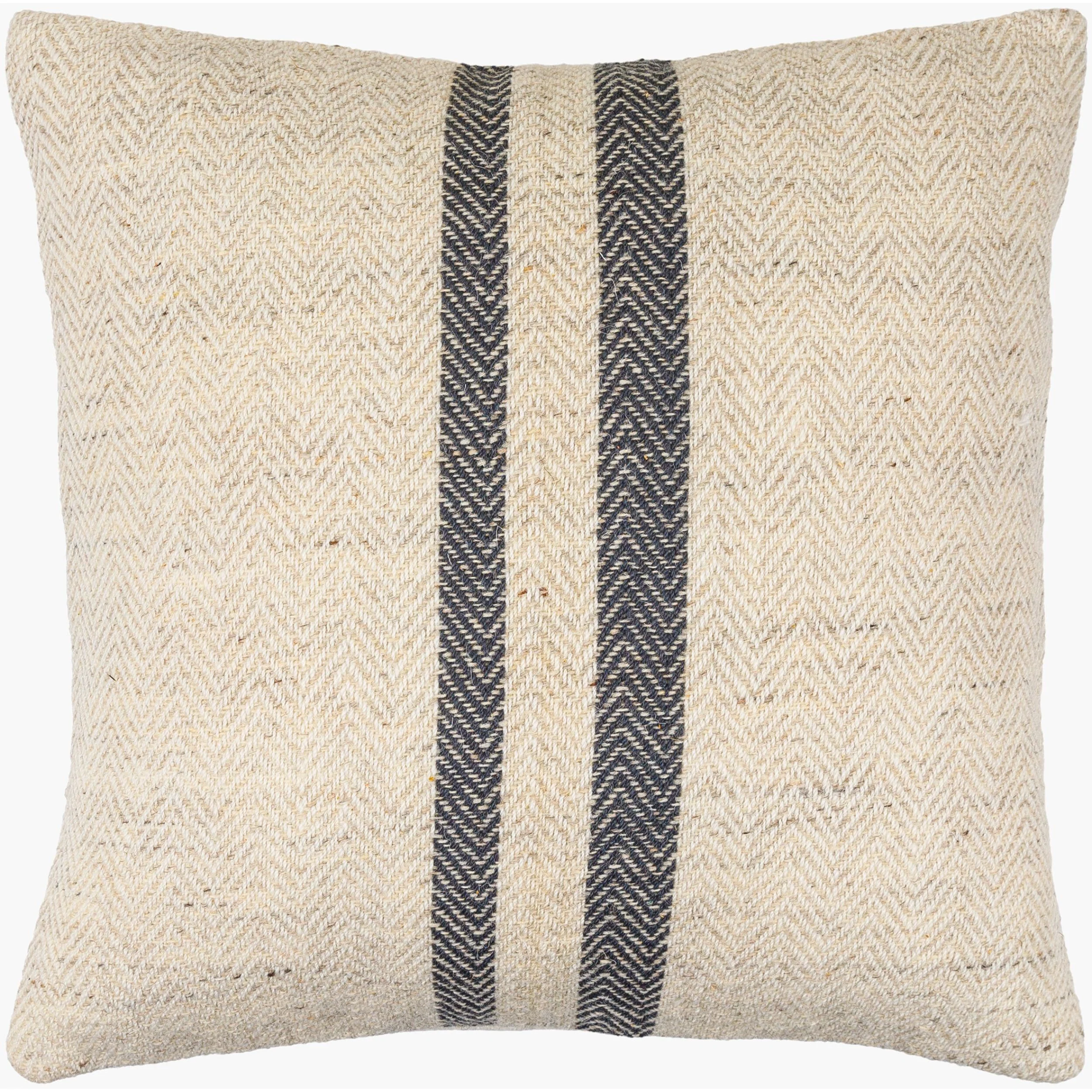 Becki Owens x LIVABLISS Brett Pillow in Cream with Black Stripe - Image 2
