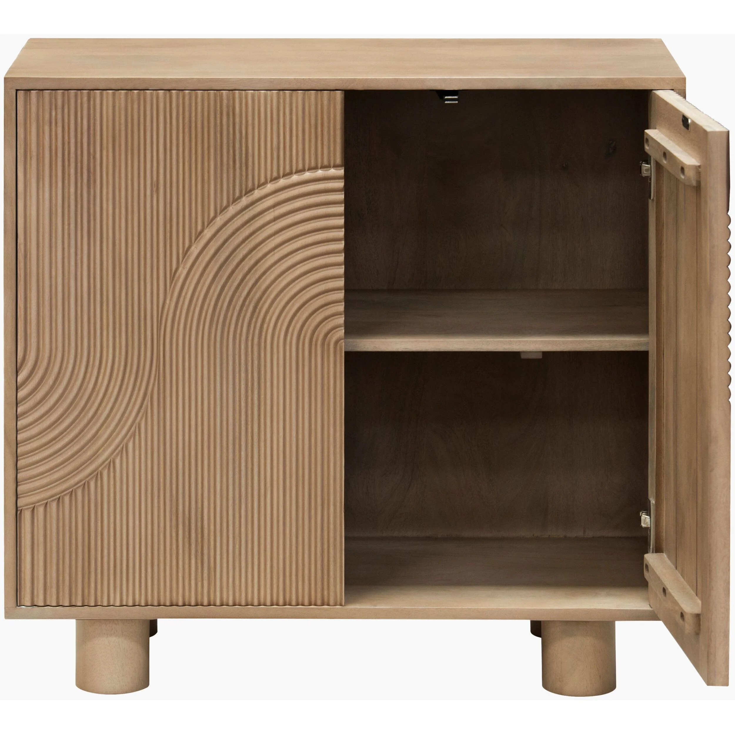 Becki Owens x LIVABLISS Ceilo Wood Cabinet in Brown Mango Wood - Image 4