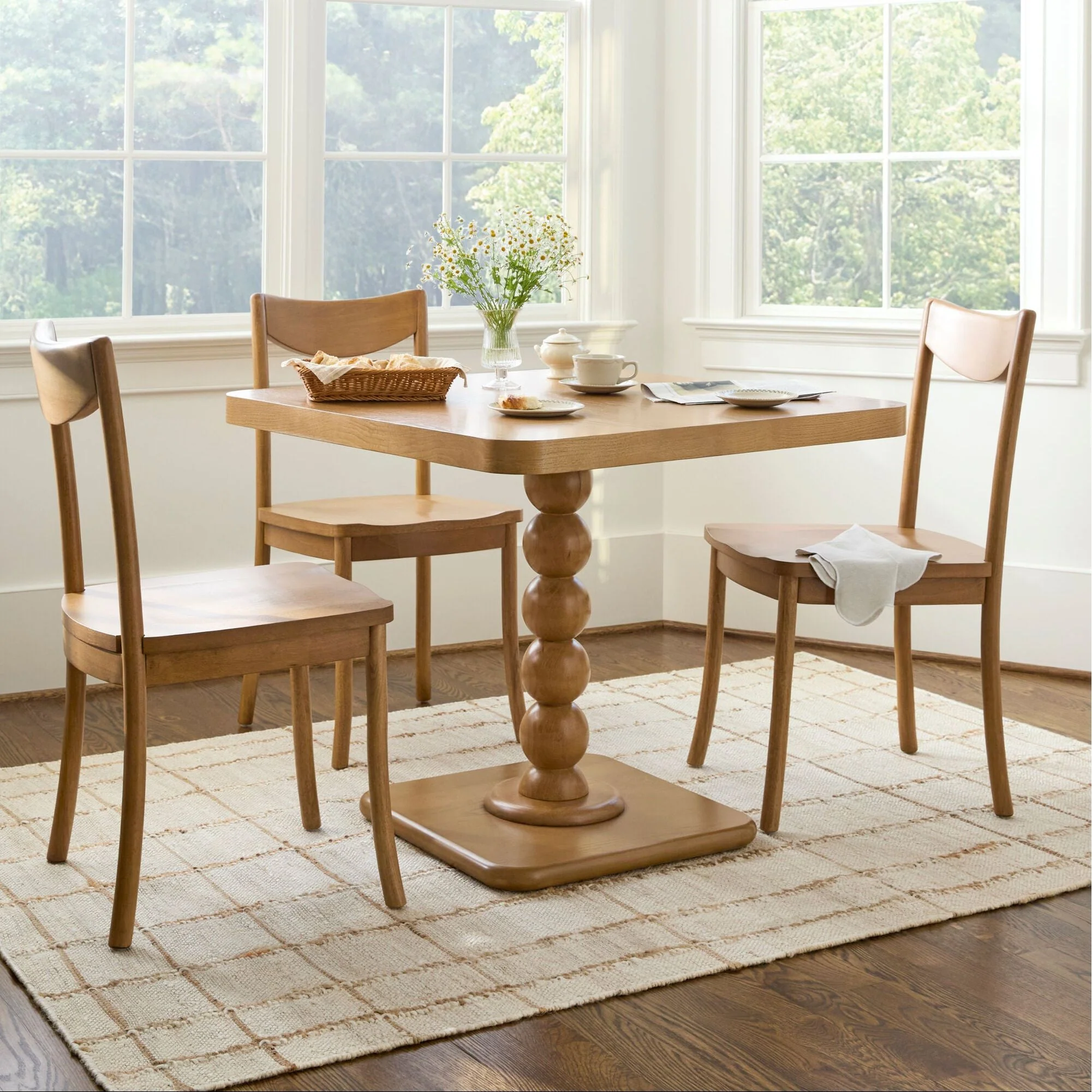 Becki Owens x LIVABLISS Del Ray Square Wood Dining Table