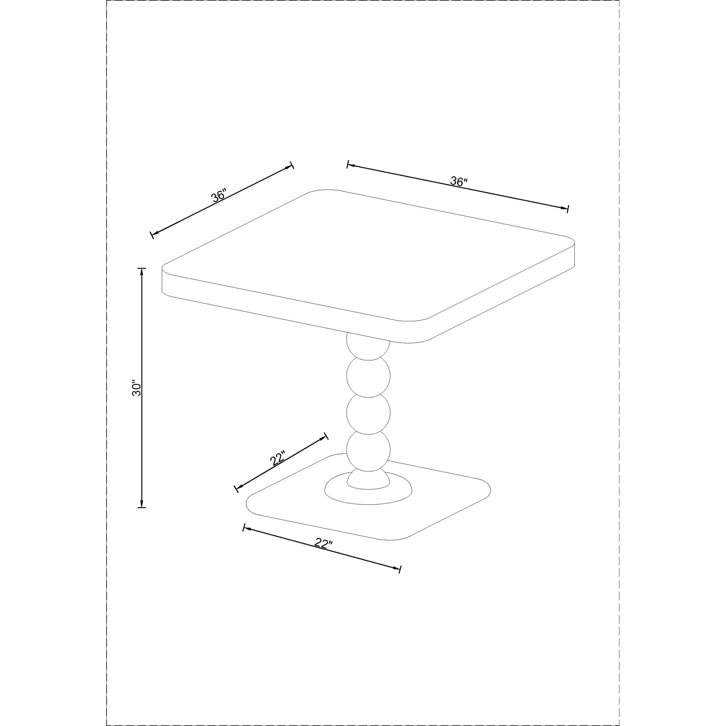 Becki Owens x LIVABLISS Del Ray Square Wood Dining Table - Image 6