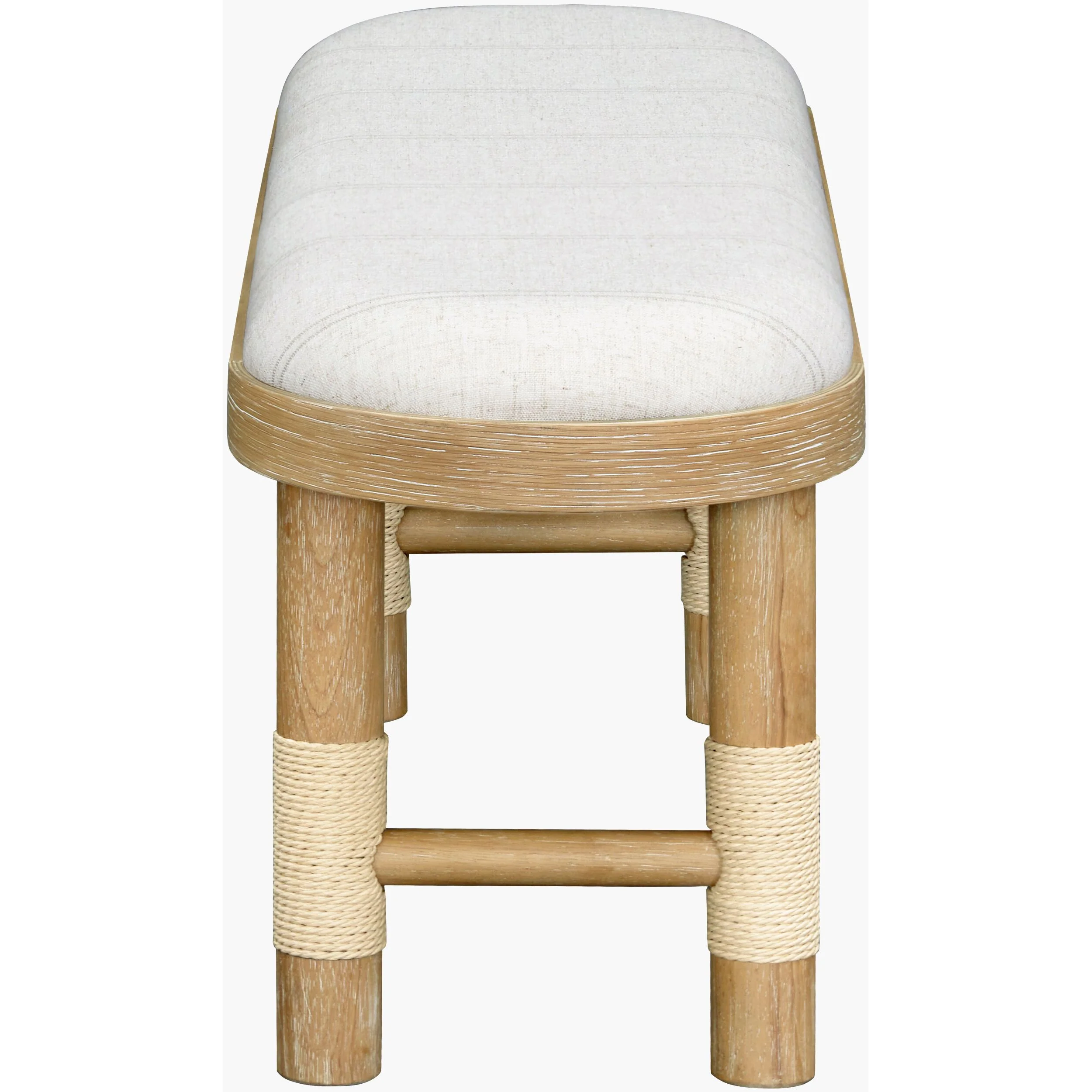 Becki Owens x LIVABLISS Esmarca Upholstered Bench in Light Beige - Image 6