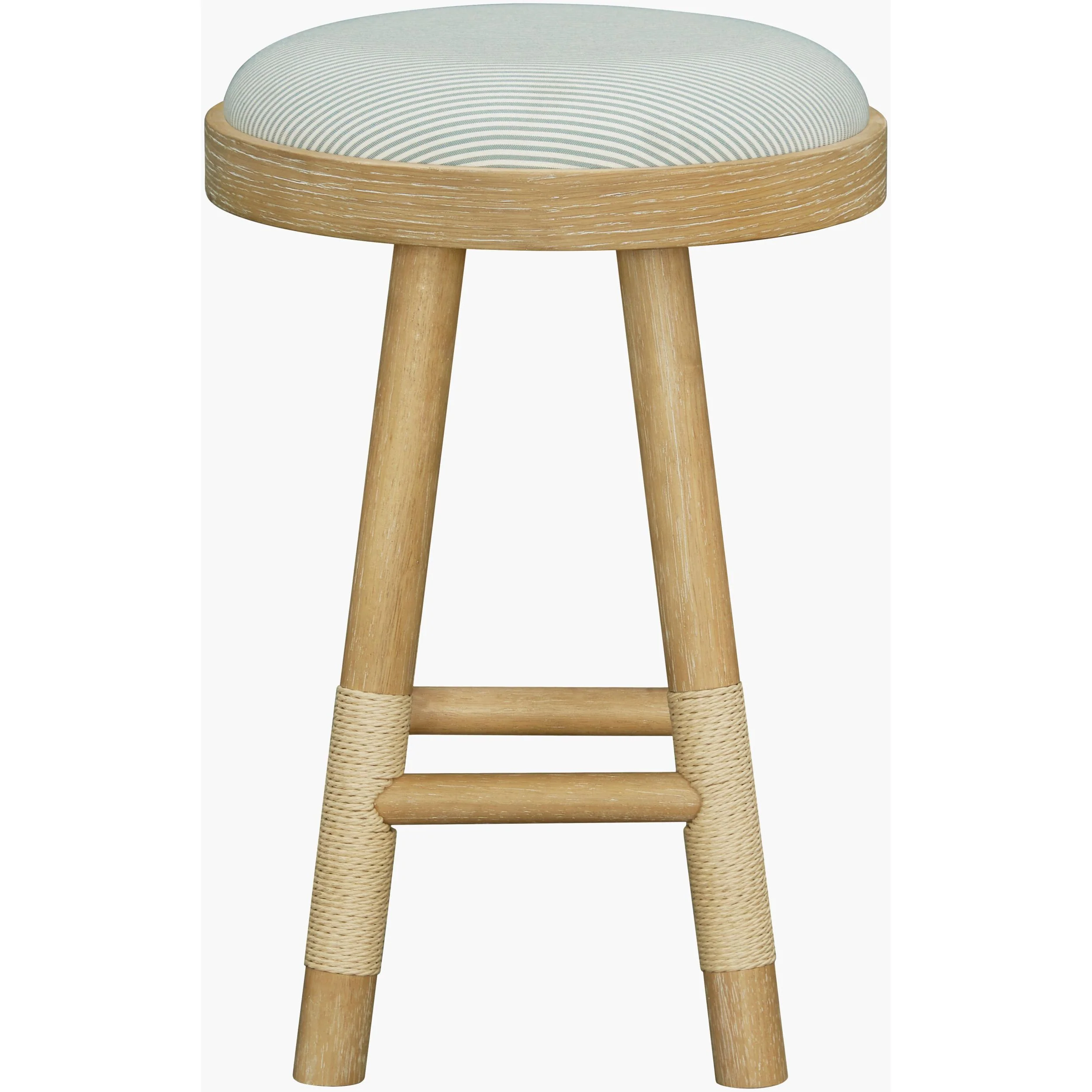 Becki Owens x LIVABLISS Esmarca Upholstered Counter Stool in Blue - Image 6
