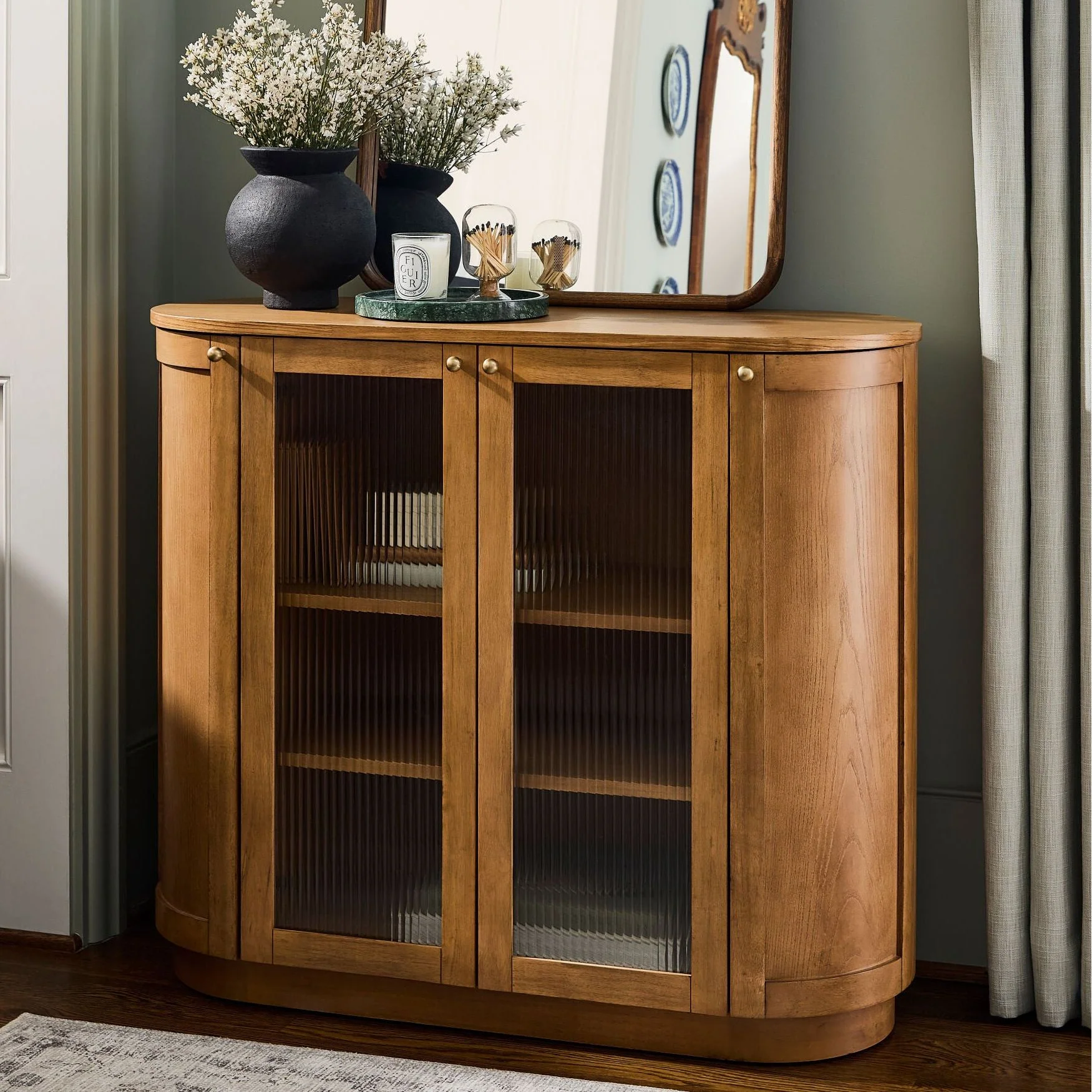 Becki Owens x LIVABLISS Penasco Wood Cabinet