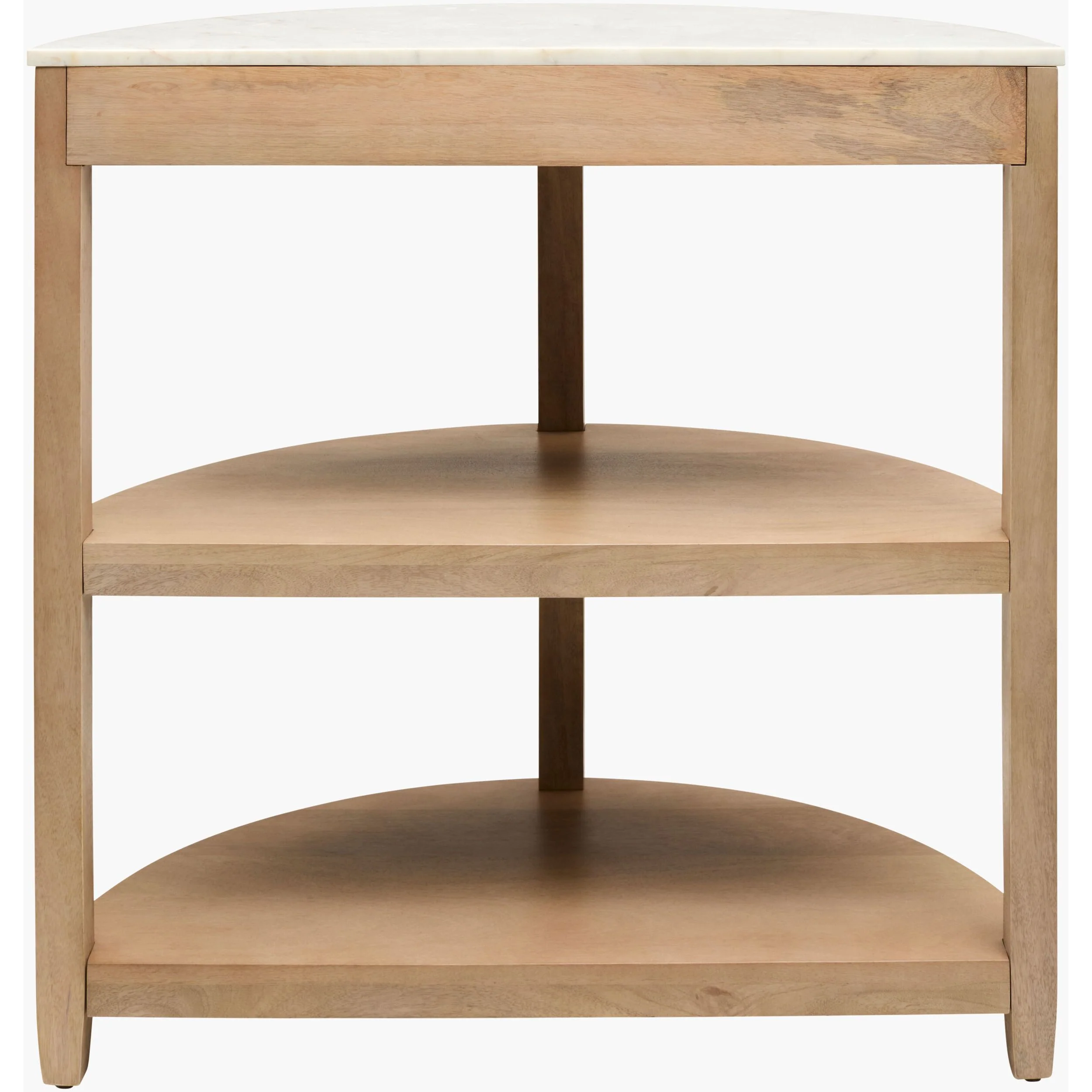 Becki Owens x LIVABLISS Rosemary Console Table with White Marble Top - Image 6
