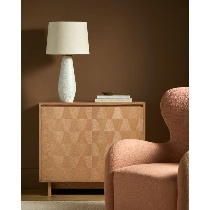 Becki Owens x LIVABLISS Ventana Wood Cabinet in Brown Oak