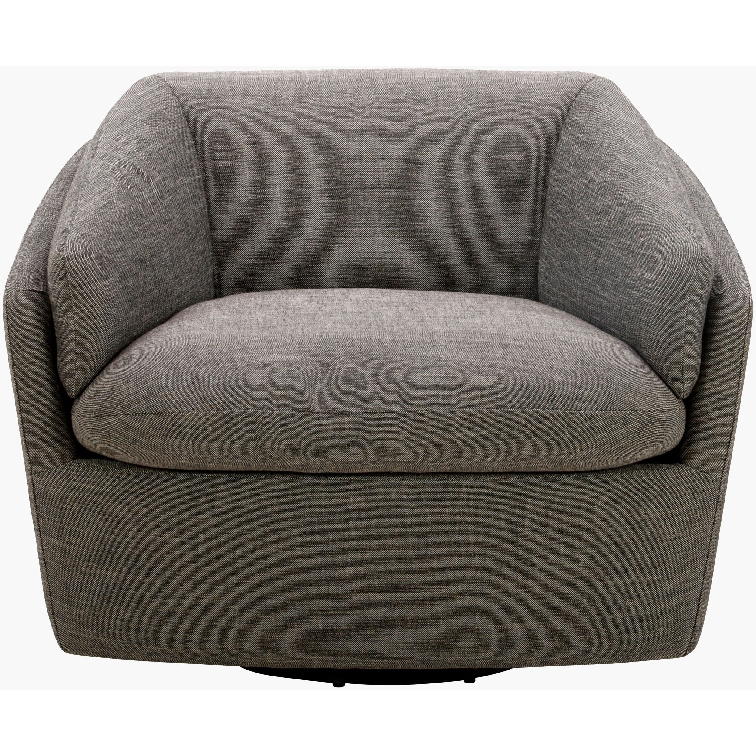 Becki Owens x SURYA Torrey Swivel Chair in Gray - Image 11