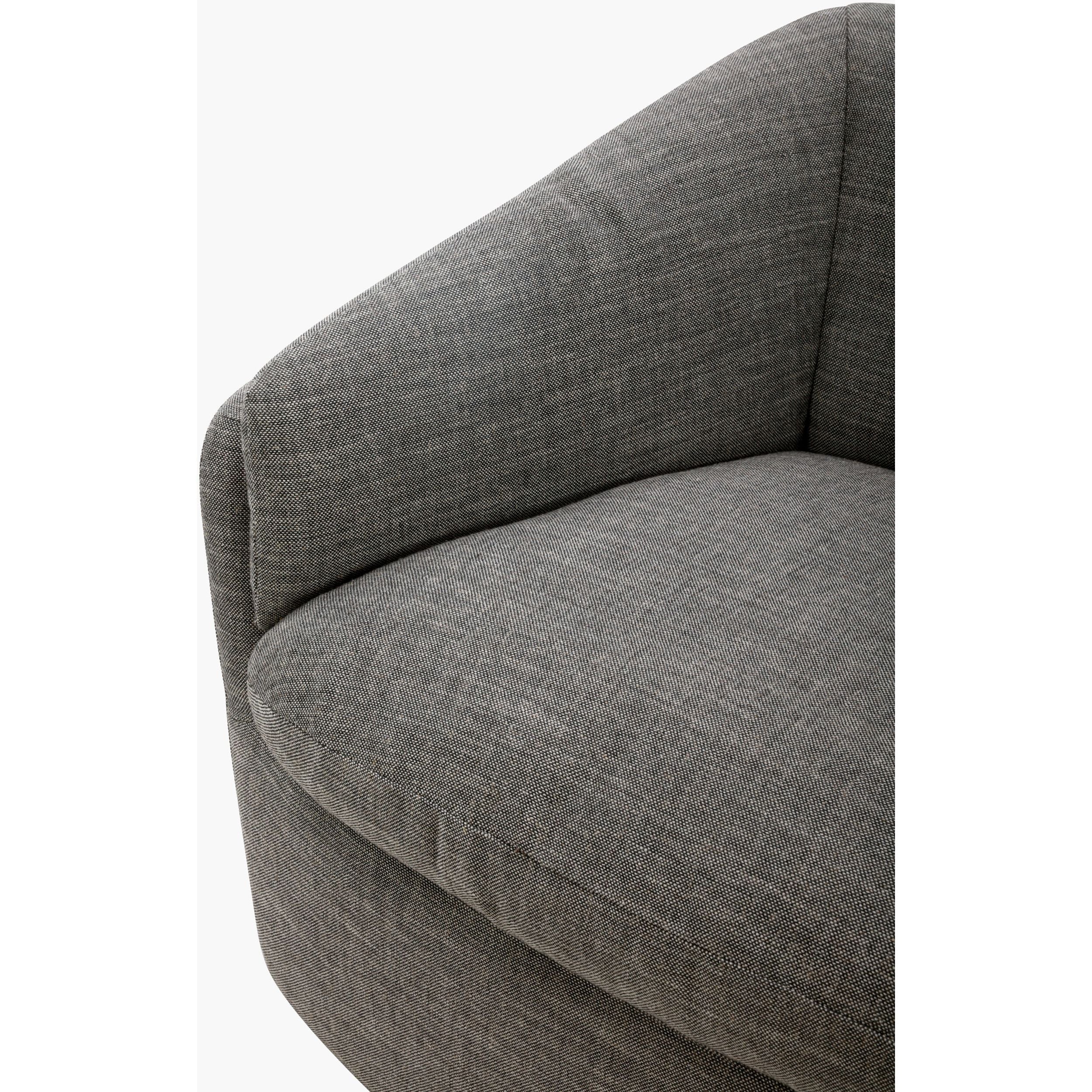 Becki Owens x SURYA Torrey Swivel Chair in Gray - Image 12