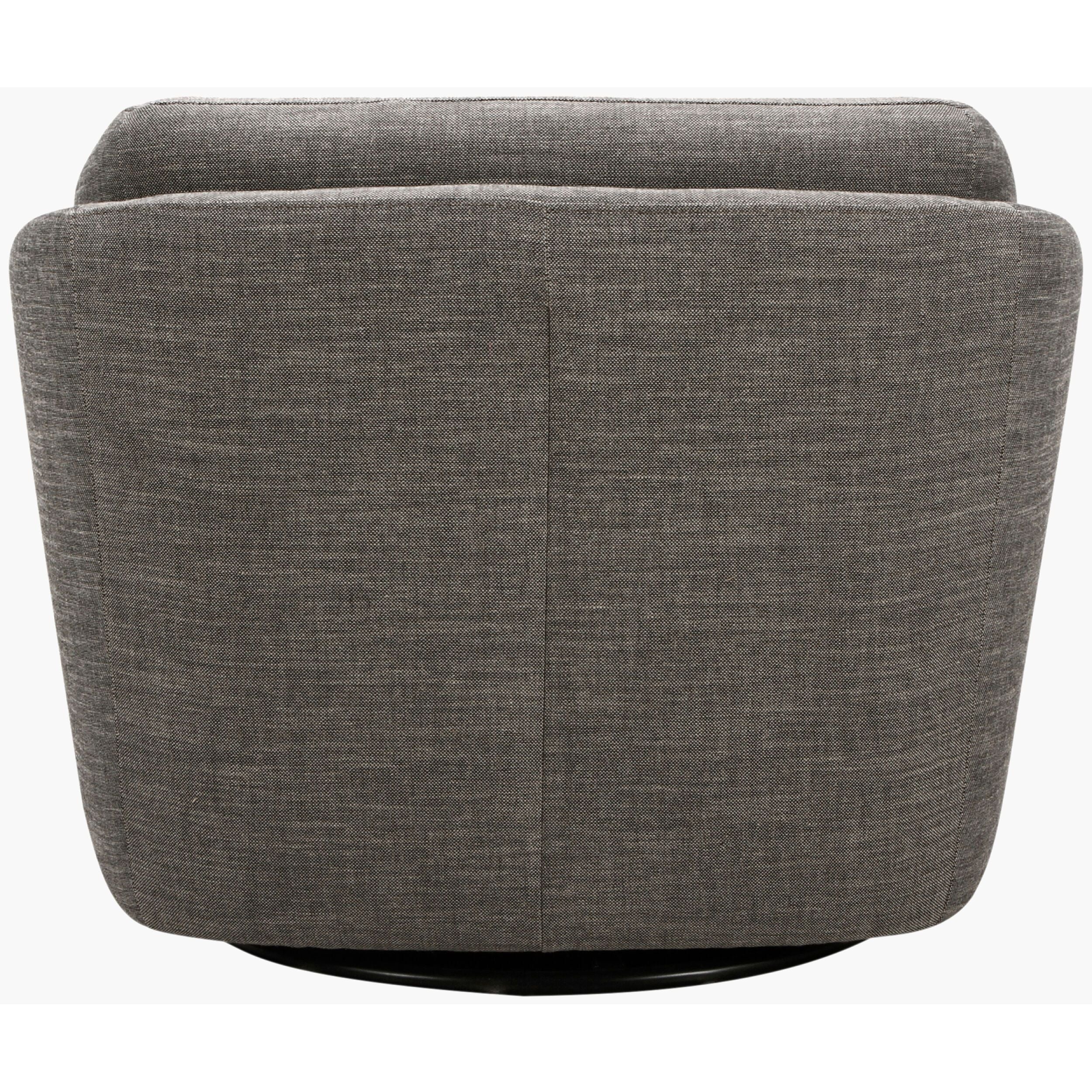 Becki Owens x SURYA Torrey Swivel Chair in Gray - Image 3