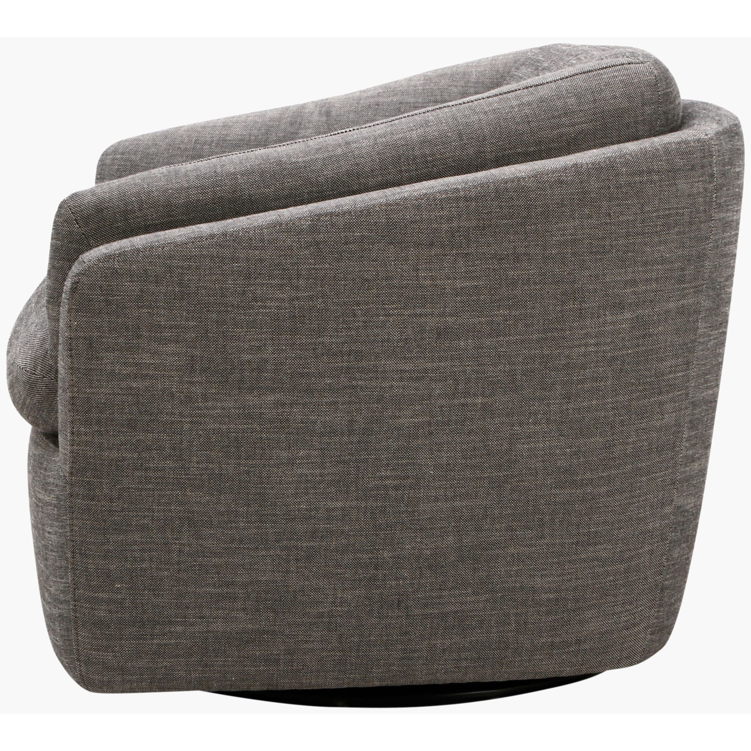 Becki Owens x SURYA Torrey Swivel Chair in Gray - Image 6