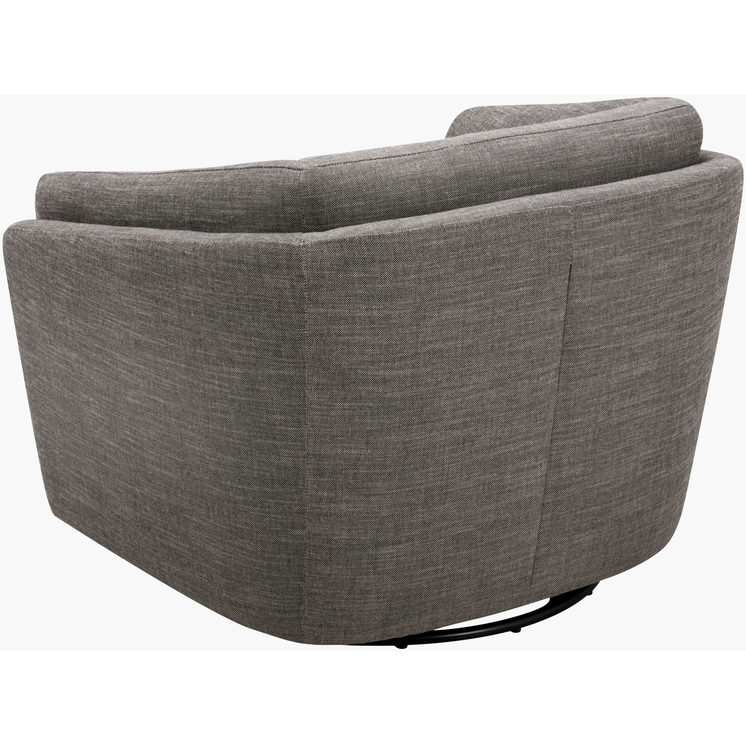 Becki Owens x SURYA Torrey Swivel Chair in Gray - Image 8