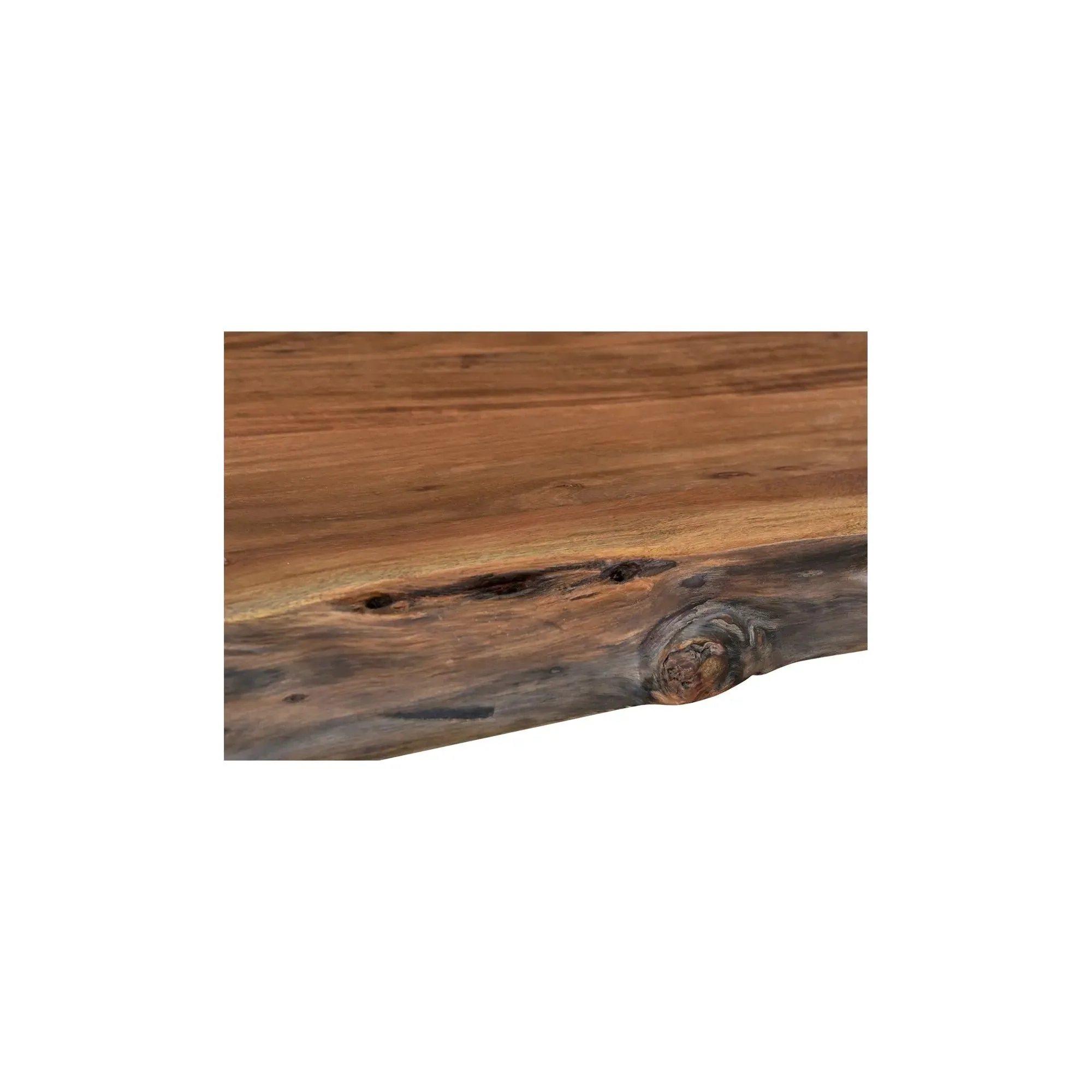 Moe’s Home Collection Bent Acacia Wood Live Edge Console Table With Iron Frame - Image 7