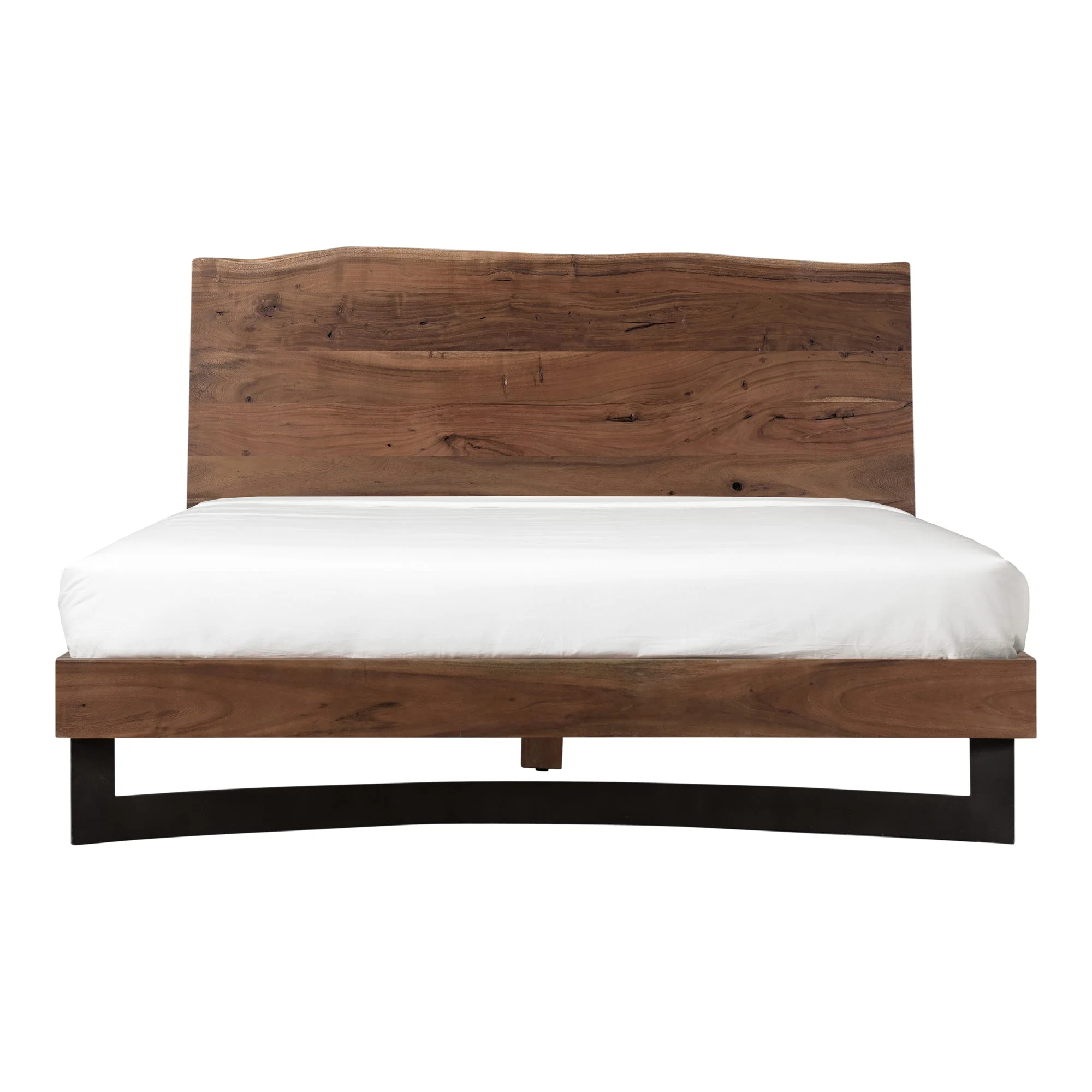 Moe's Home Collection Bent Live Edge Acacia Queen Size Bed - Image 6
