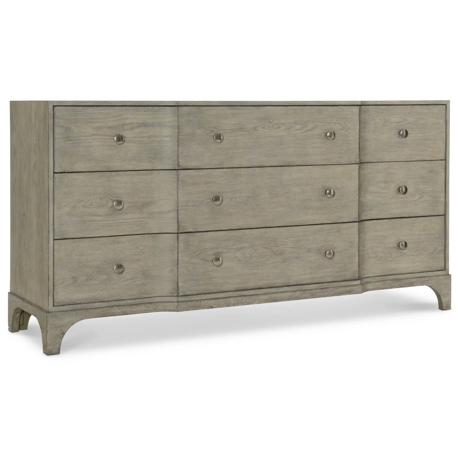Bernhardt Albion Collection Nine Drawer Dresser ~ Pewter Finish - Image 3